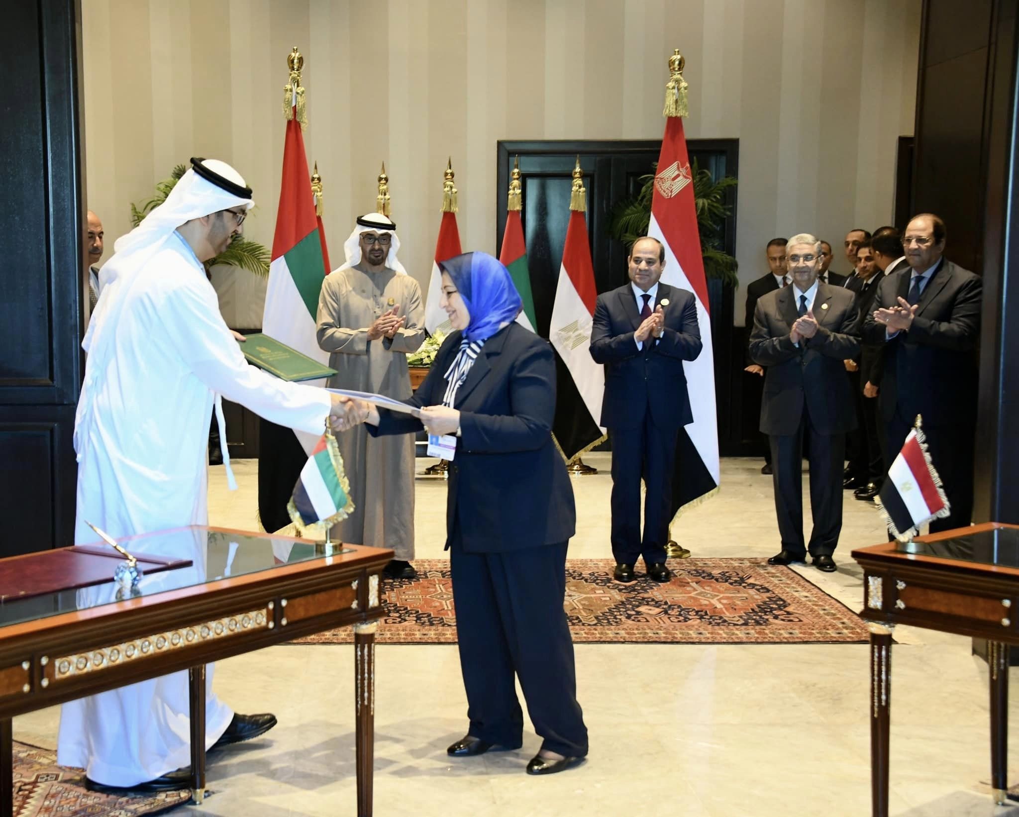 السيسي مع رئيس الامارات