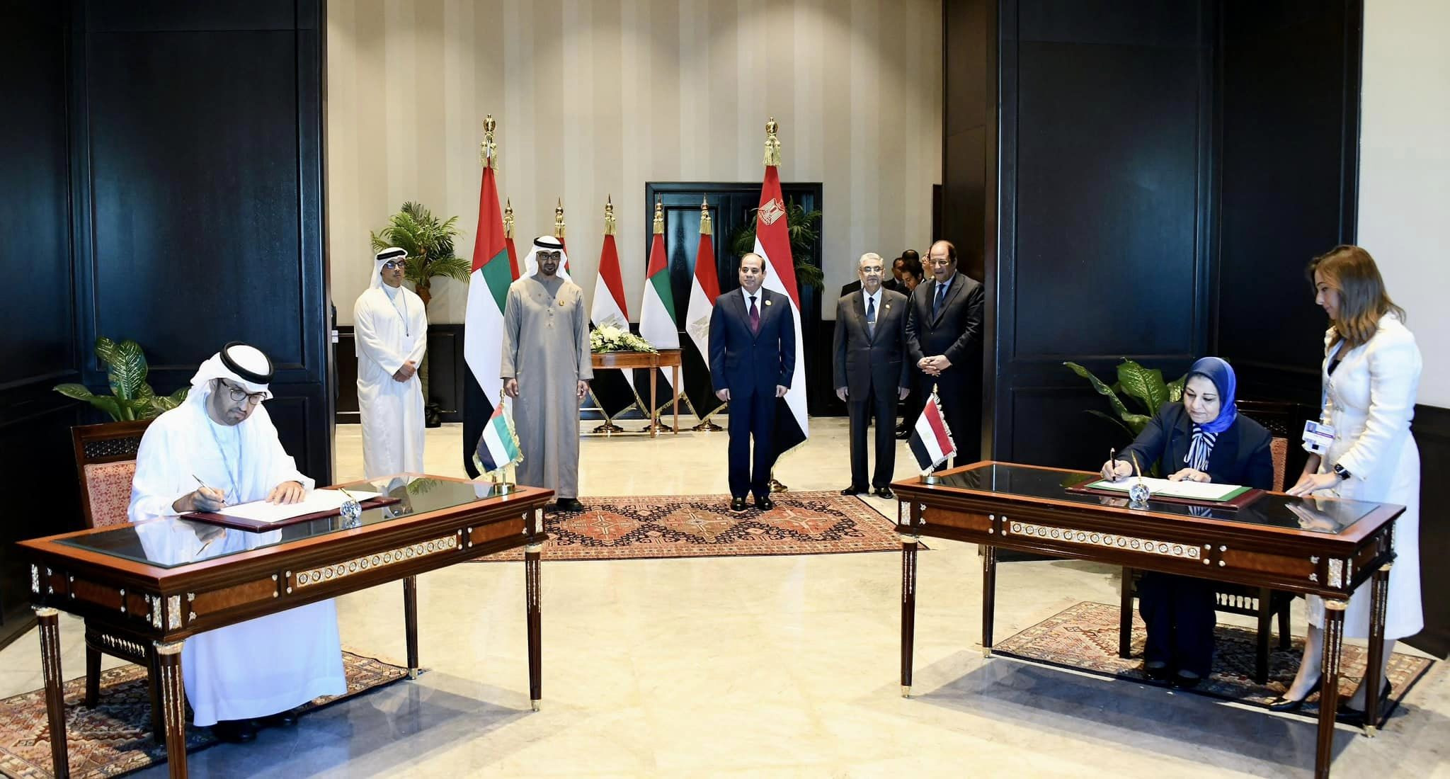 السيسي مع رئيس الامارات