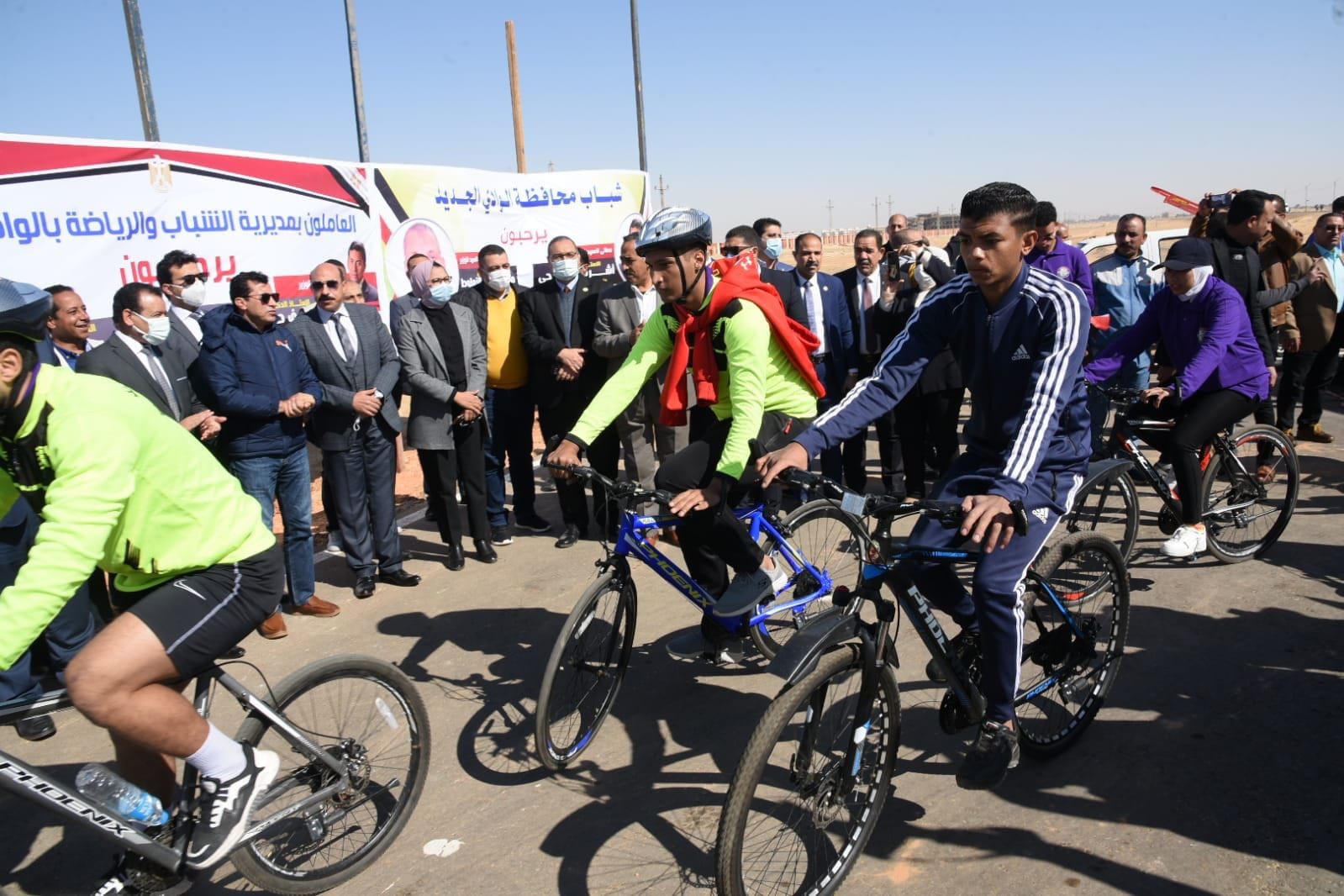 ماراثون الرياضي للدراجات الهوائية بالوادي الجديد