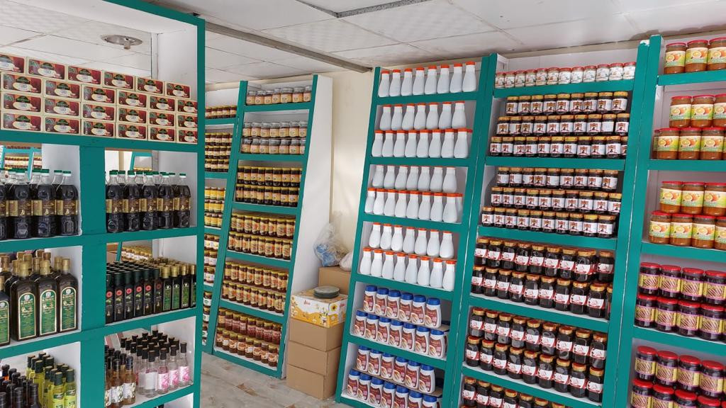 الزهور والسلع الغذائية