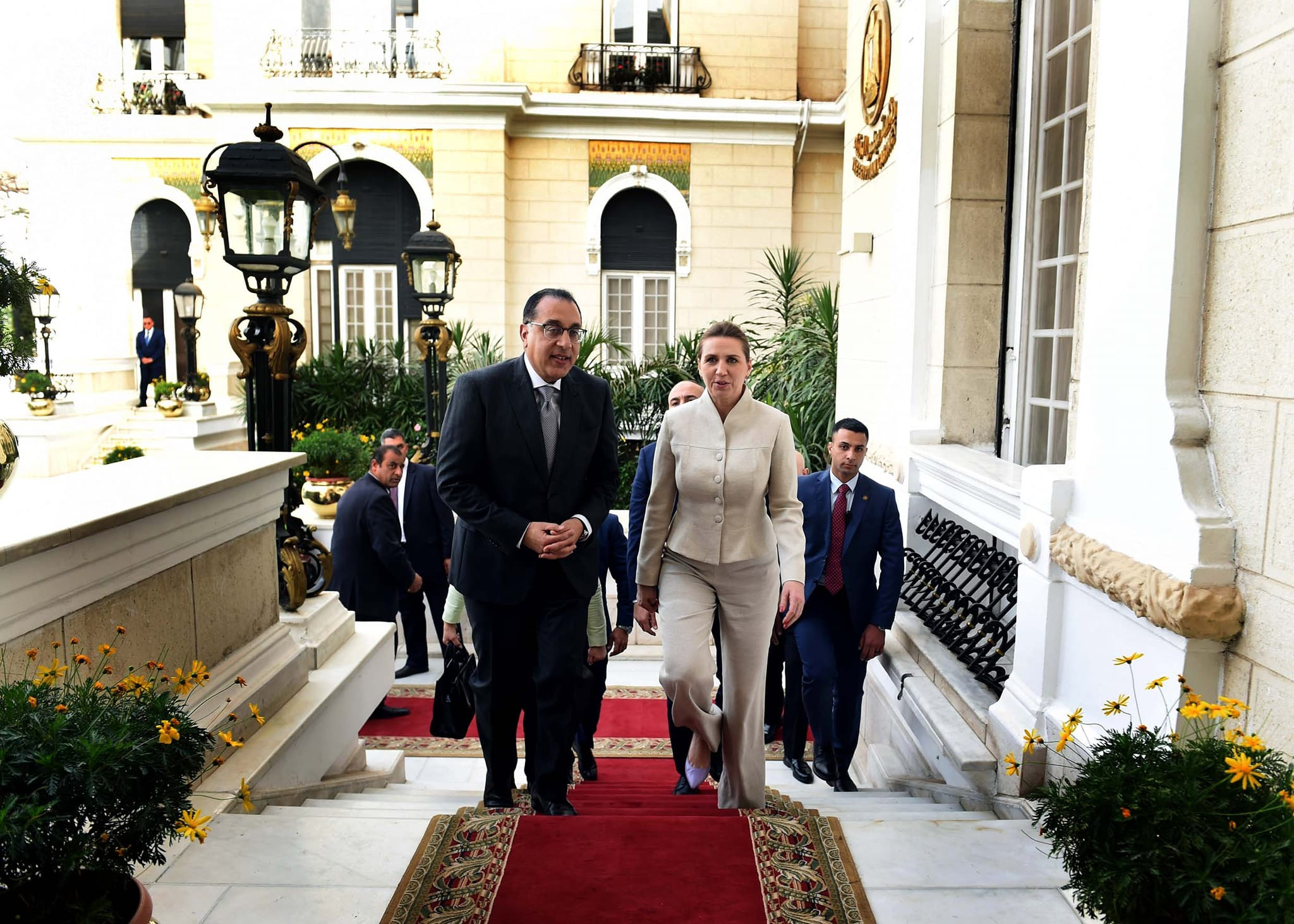 رئيسا وزراء مصر والدنمارك