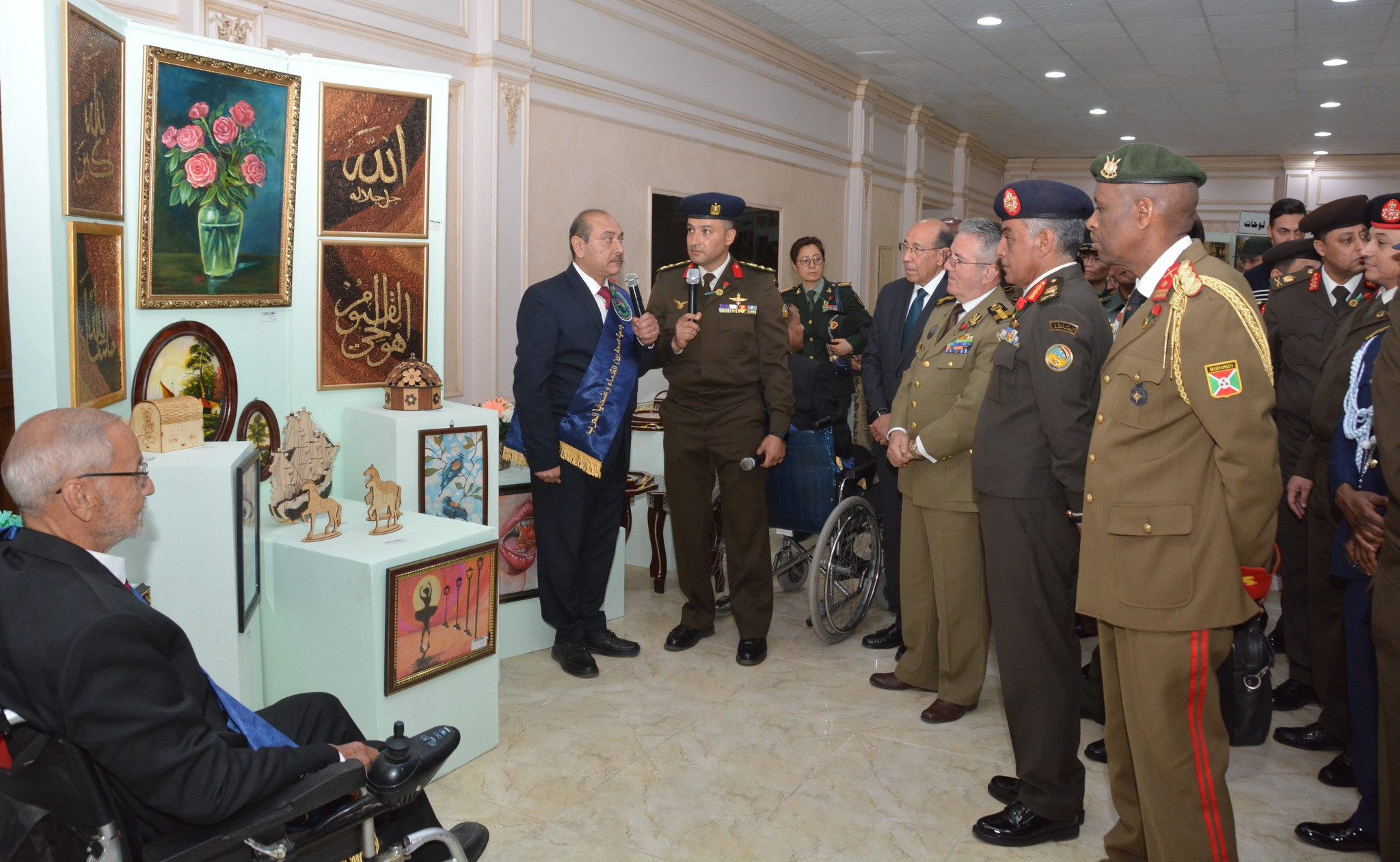 معرض لإبداعات المحاربين القدماء