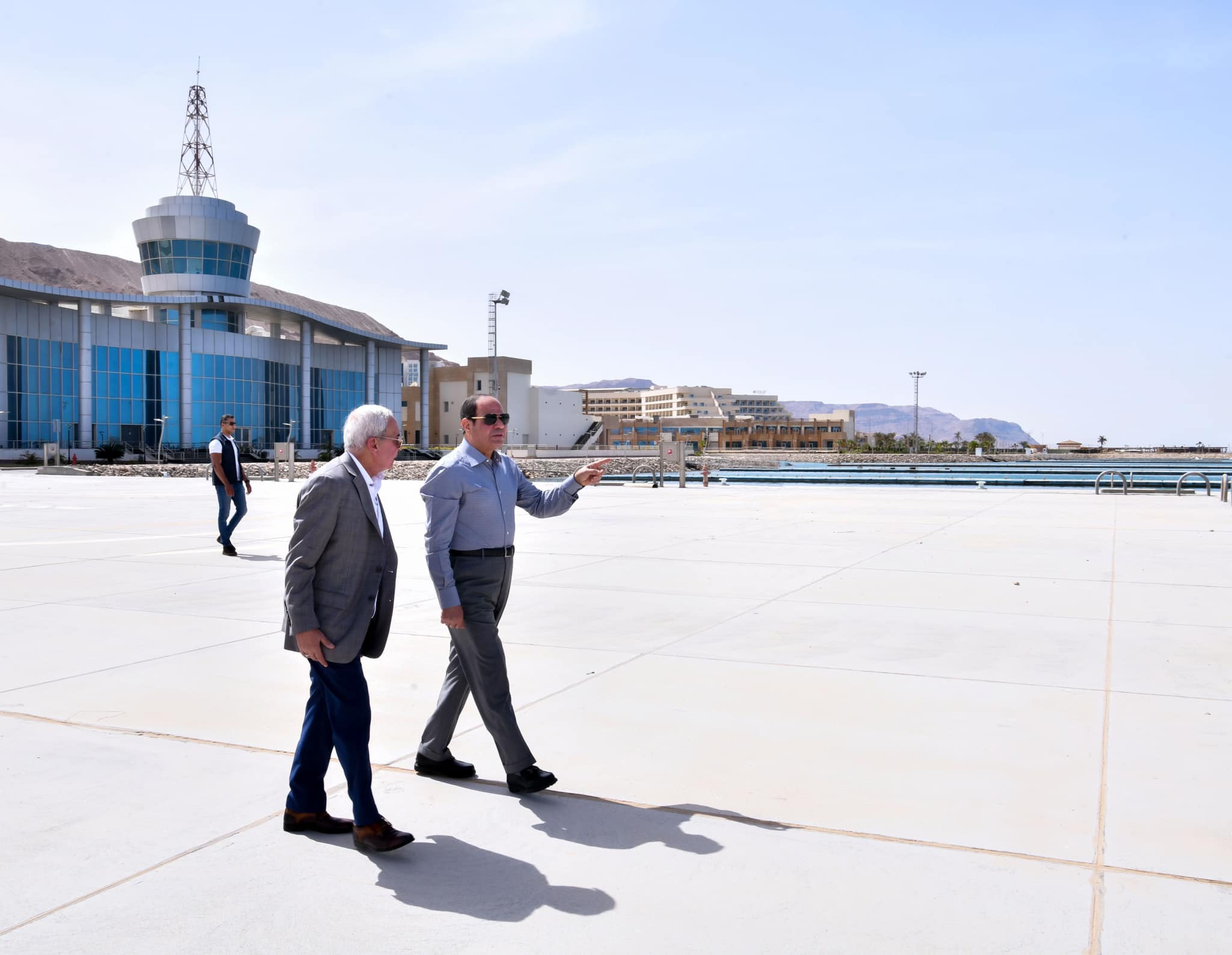 الرئيس السيسي في مدينة الجلالة