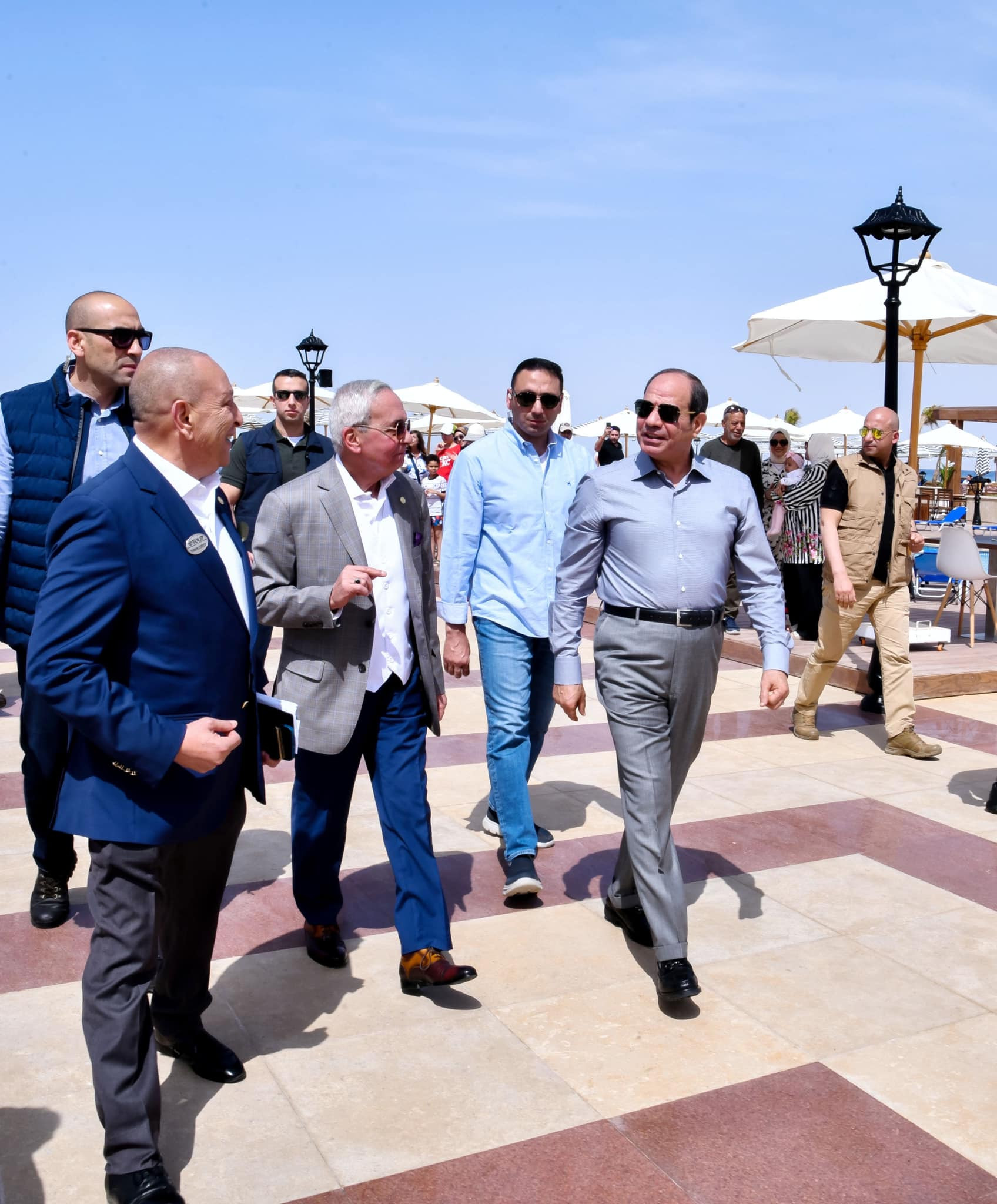 الرئيس السيسي في مدينة الجلالة