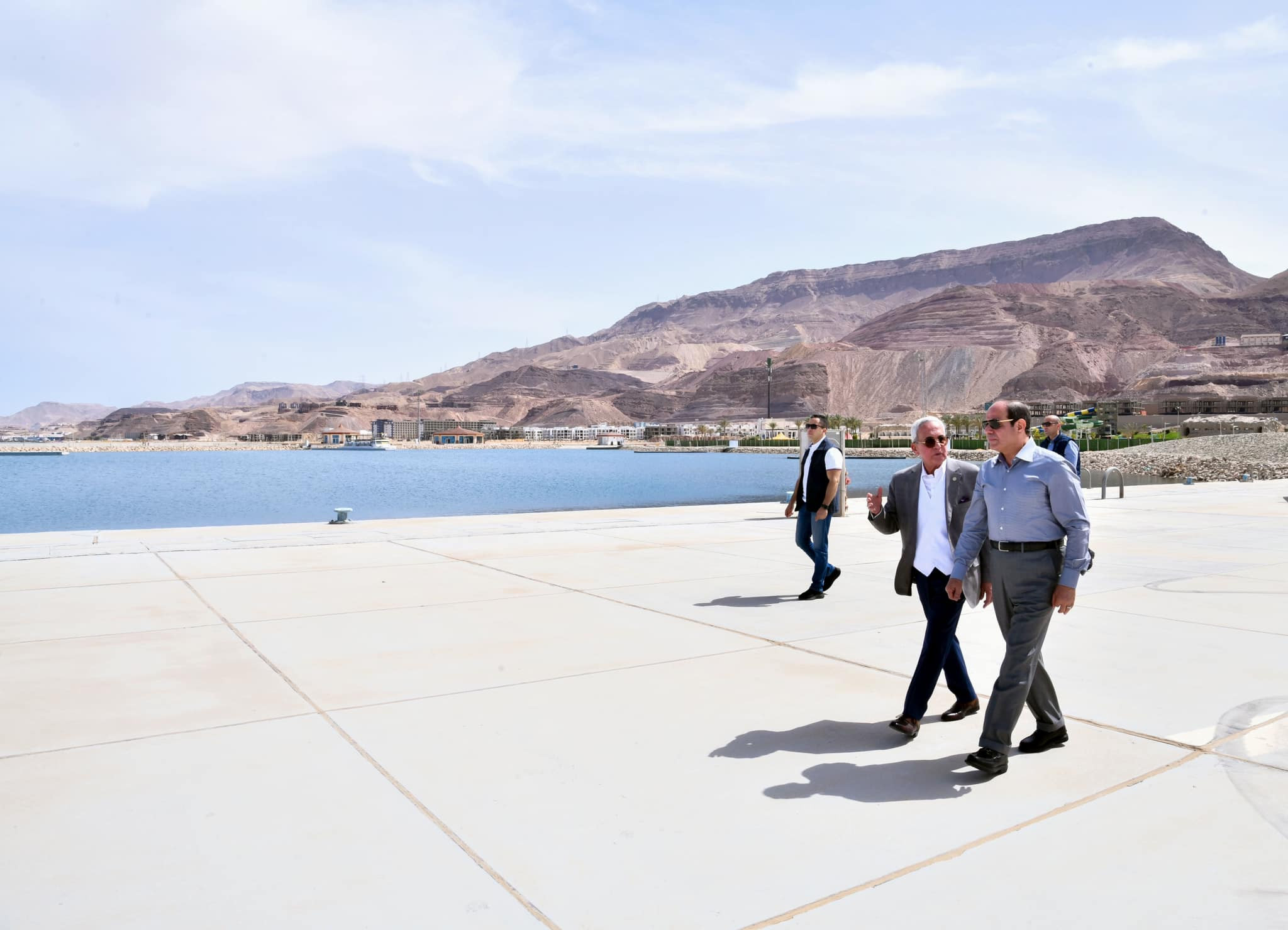 الرئيس السيسي في مدينة الجلالة