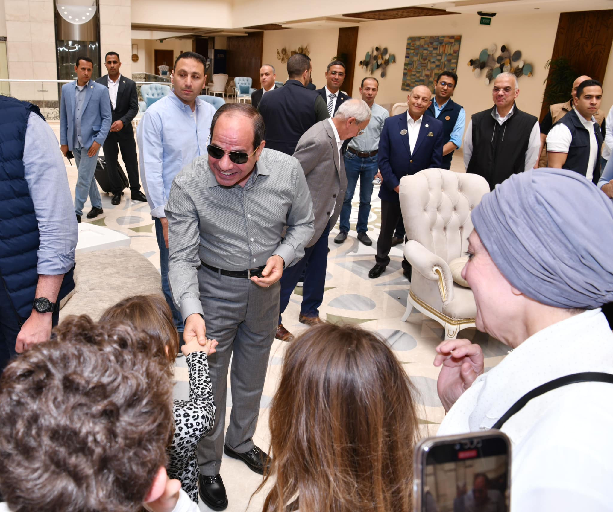 الرئيس السيسي في مدينة الجلالة