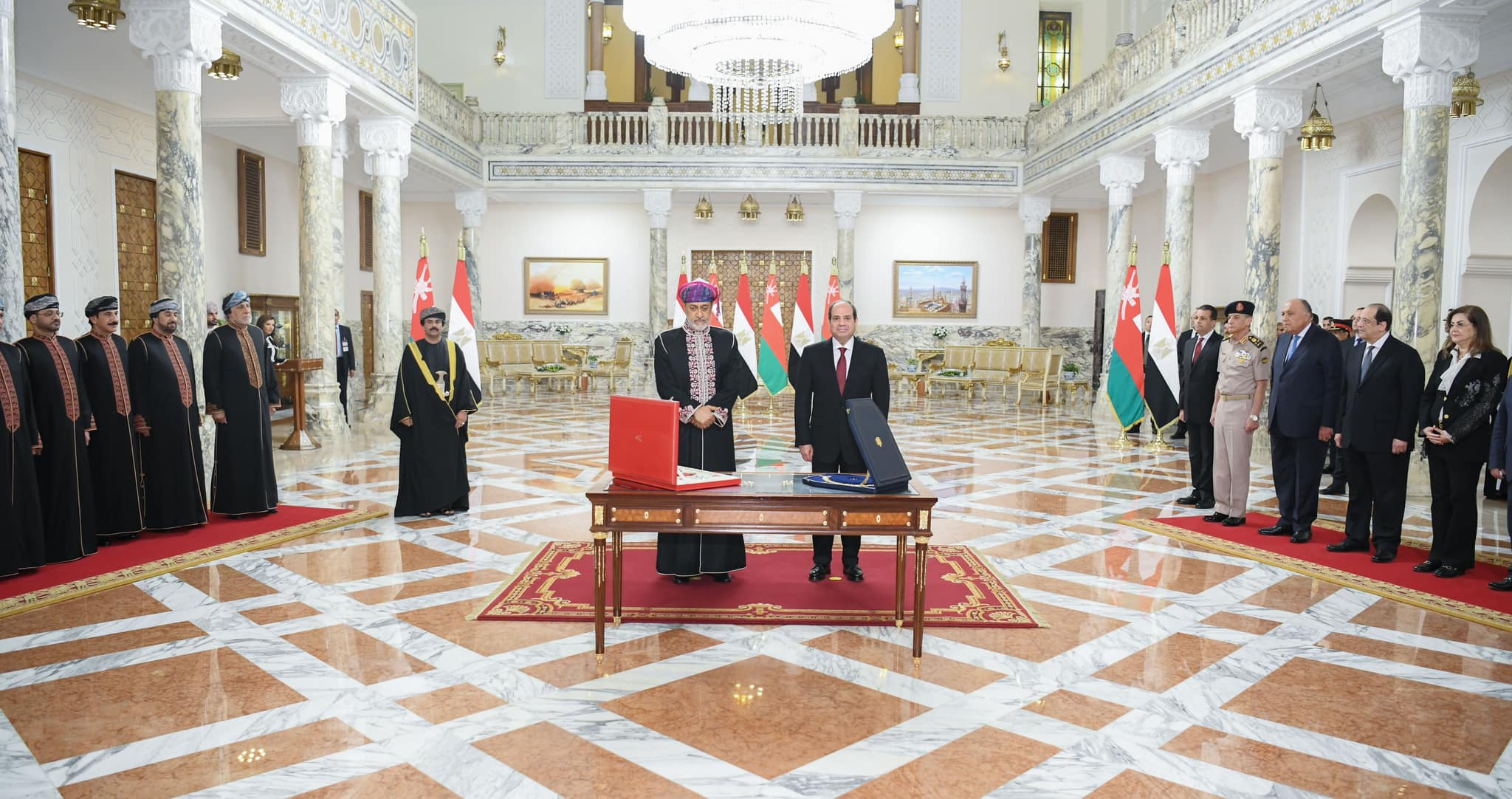 السيسي وسلطان عمان