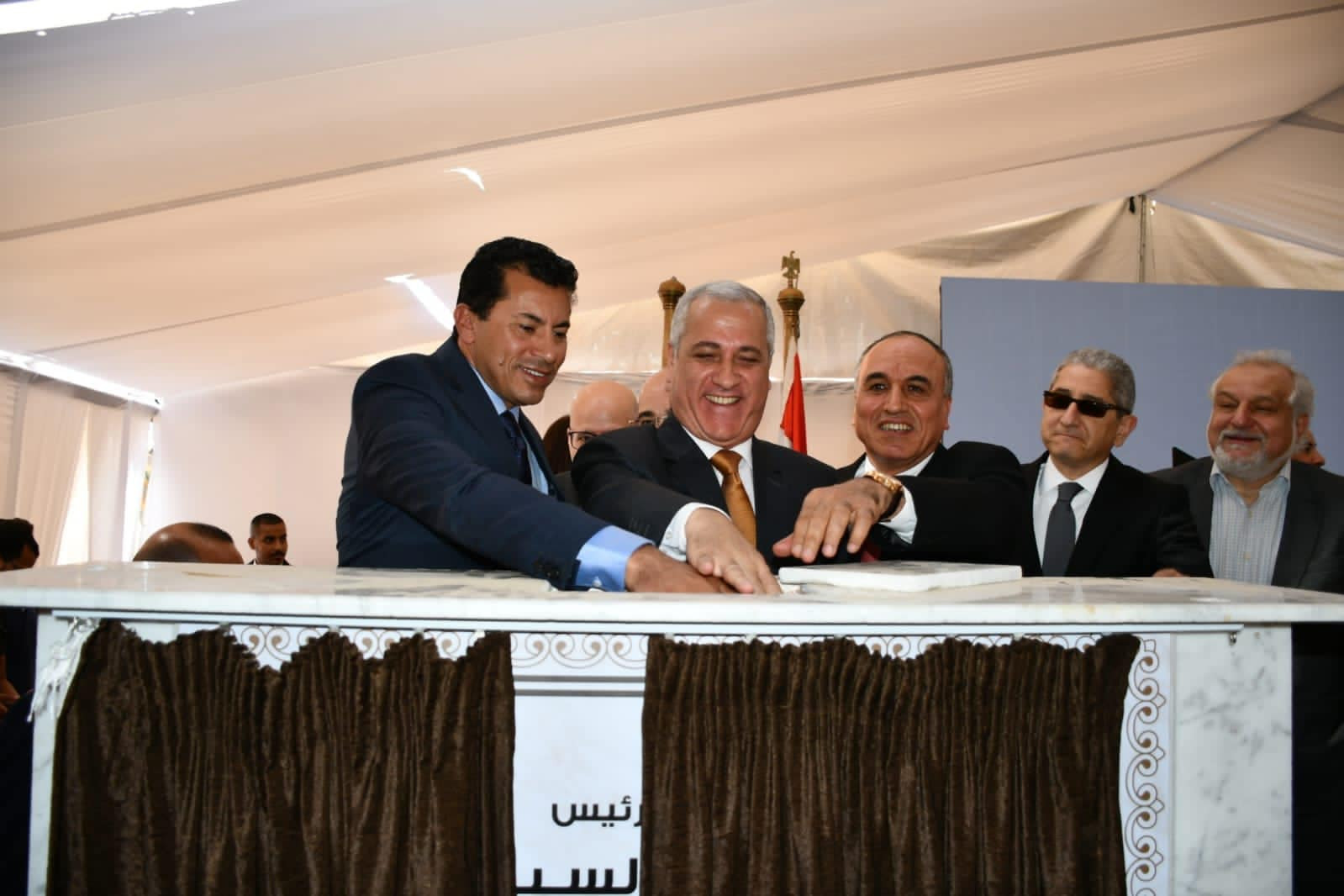 وضع حجر الأساس لنادى الإهرام