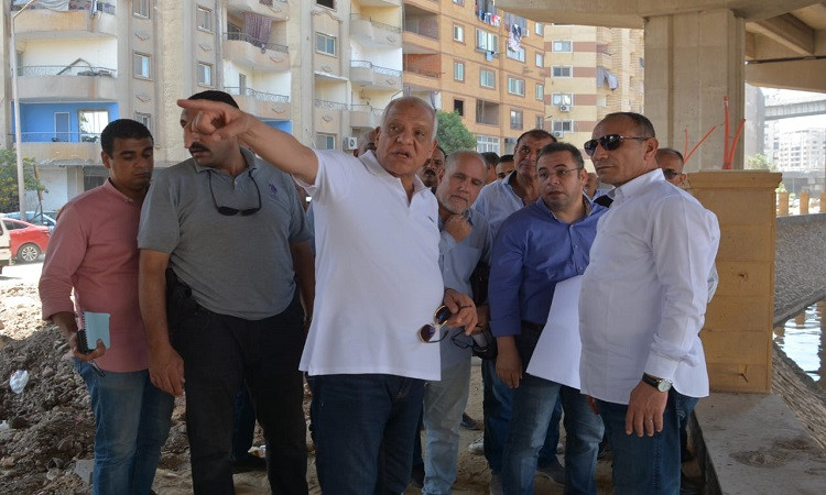 محافظ الجيزة يتابع نسب أعمال تغطية ترعة المريوطية