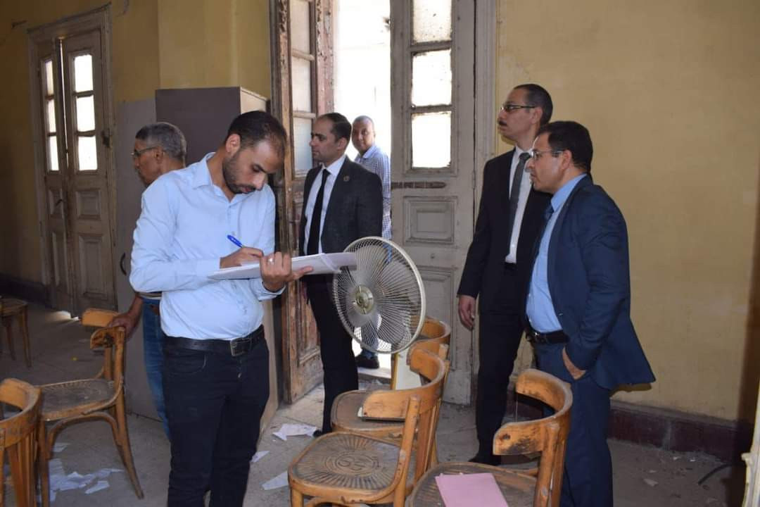 النيابة تعاين حريق الاوقاف