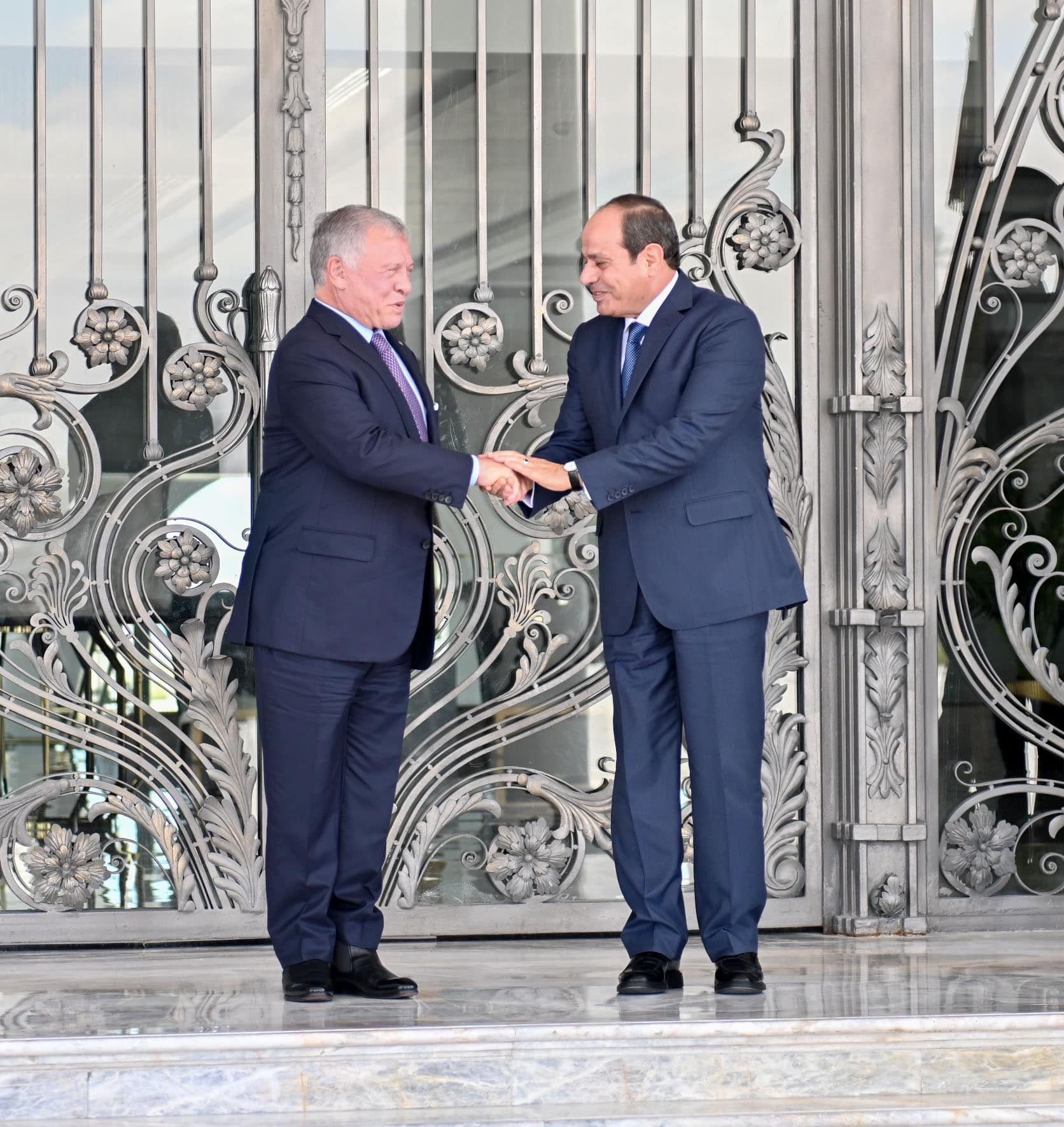 الرئيس السيسي والعاهل الاردني