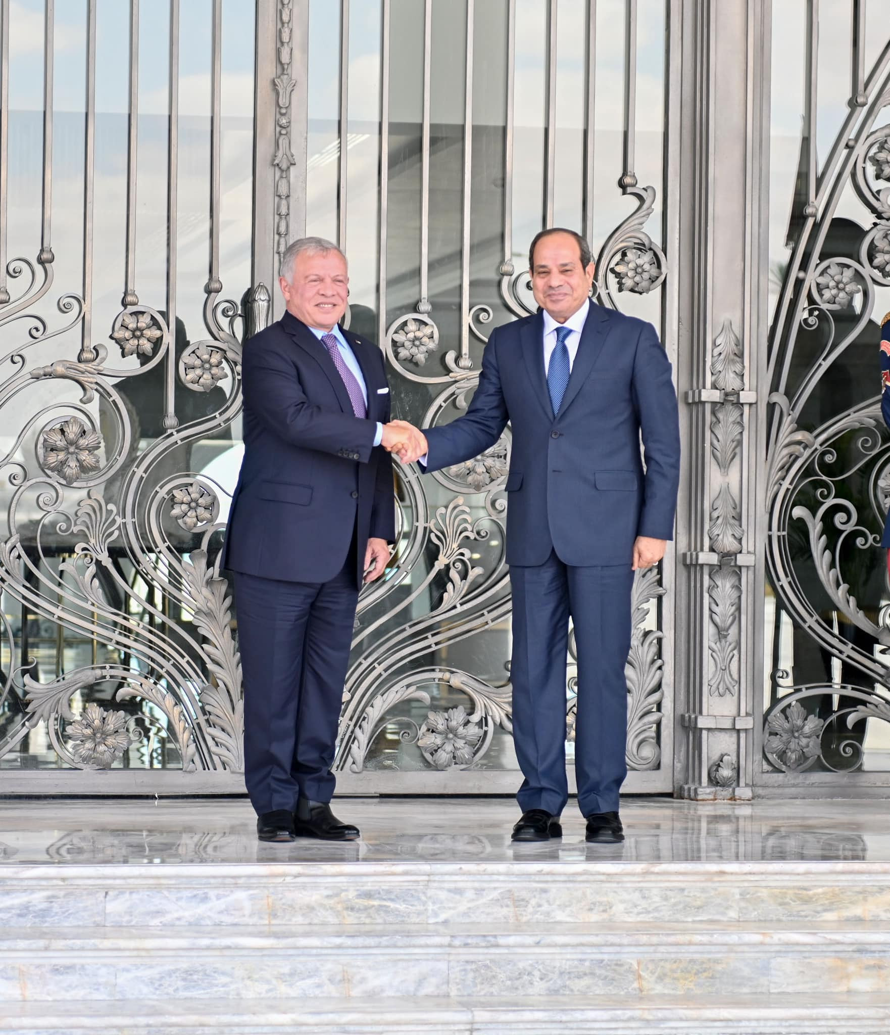 الرئيس السيسي والعاهل الاردني