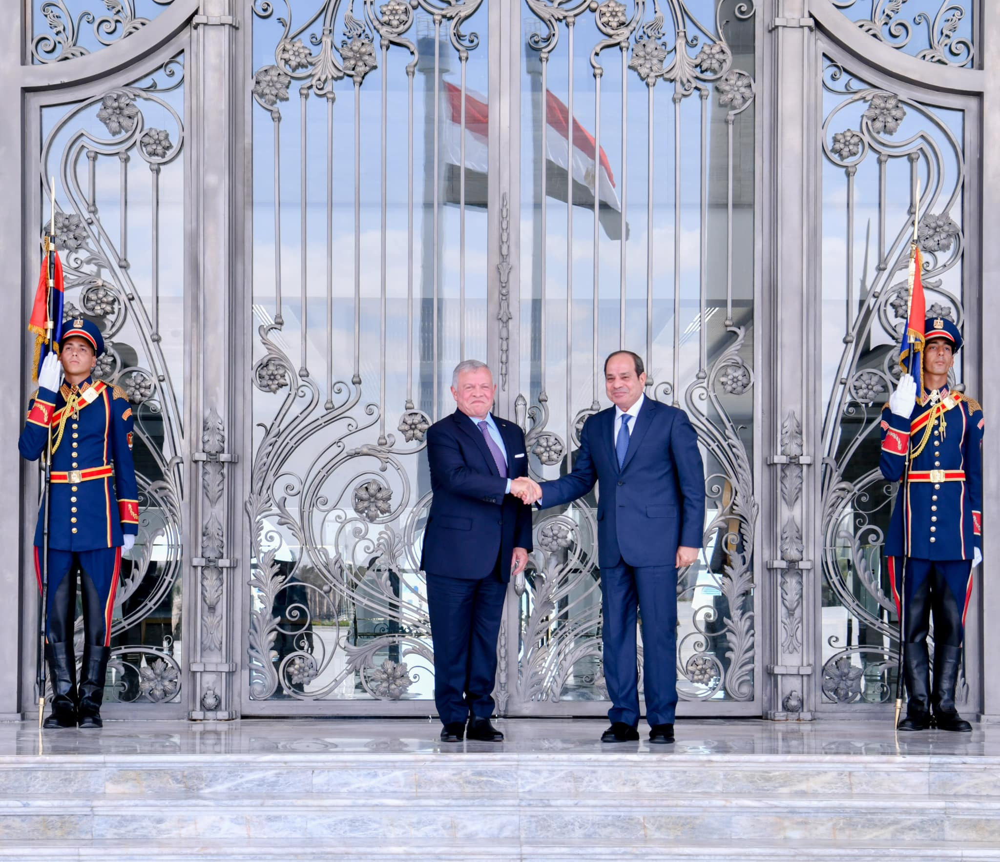 الرئيس السيسي والعاهل الاردني