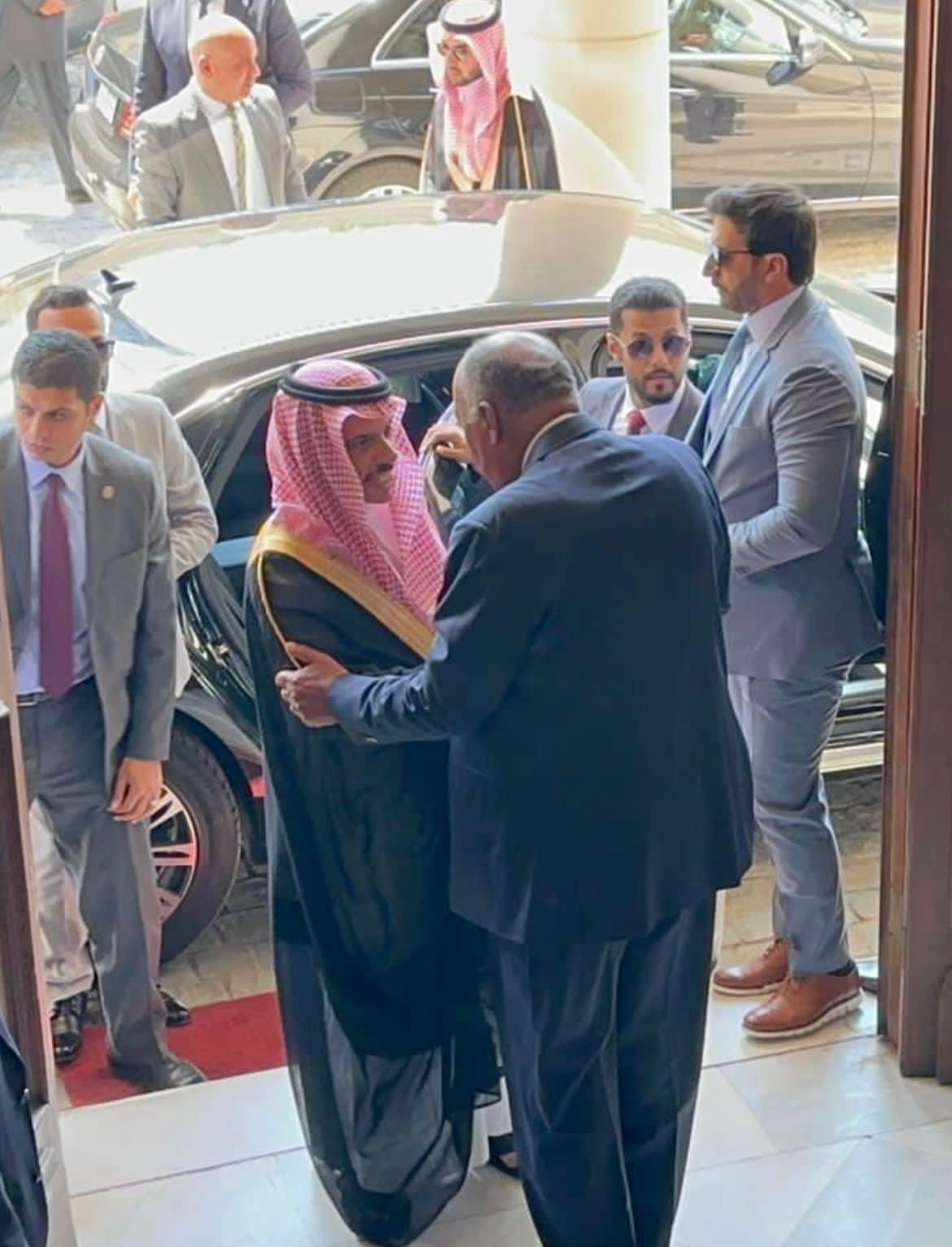 شكري ونظيره السعودي