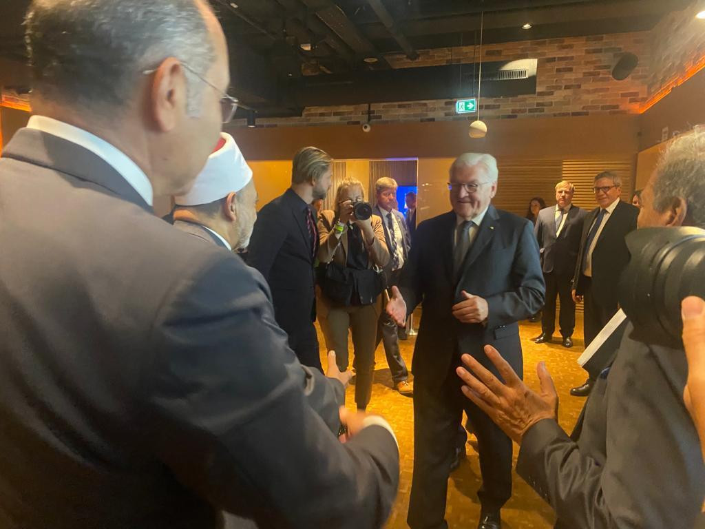 شيخ الأزهر والرئيس الألماني