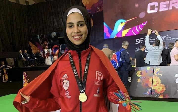 لاعبة المنتخب الوطني للبارا تايكوندو سلمي علي