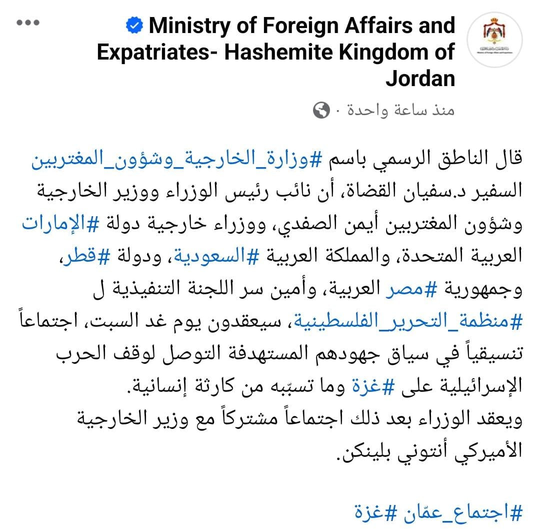 الناطق باسم الخارجية الأردنية