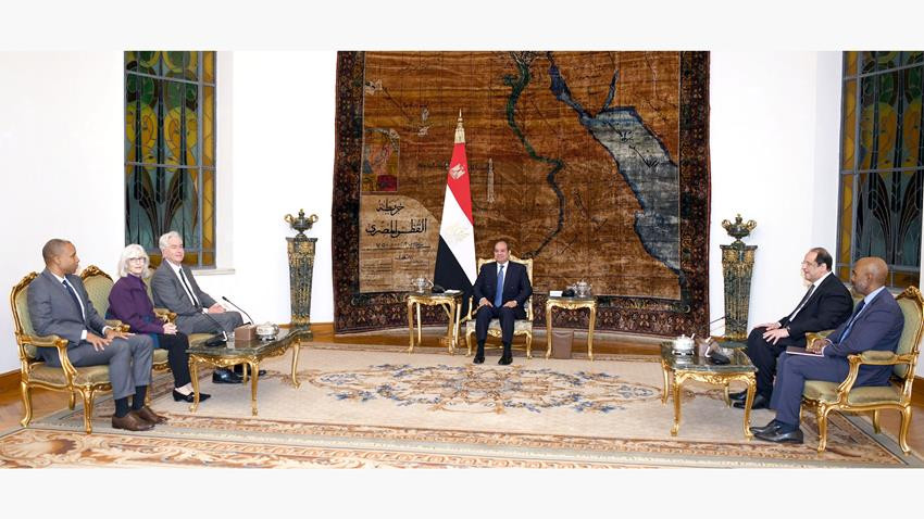 الرئيس السيسي يستقبل وليام بيرنز مدير وكالة المخابرات المركزية الأمريكية