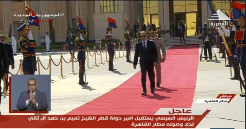 الرئيس السيسي والشيخ تميم بن حمد آل ثاني