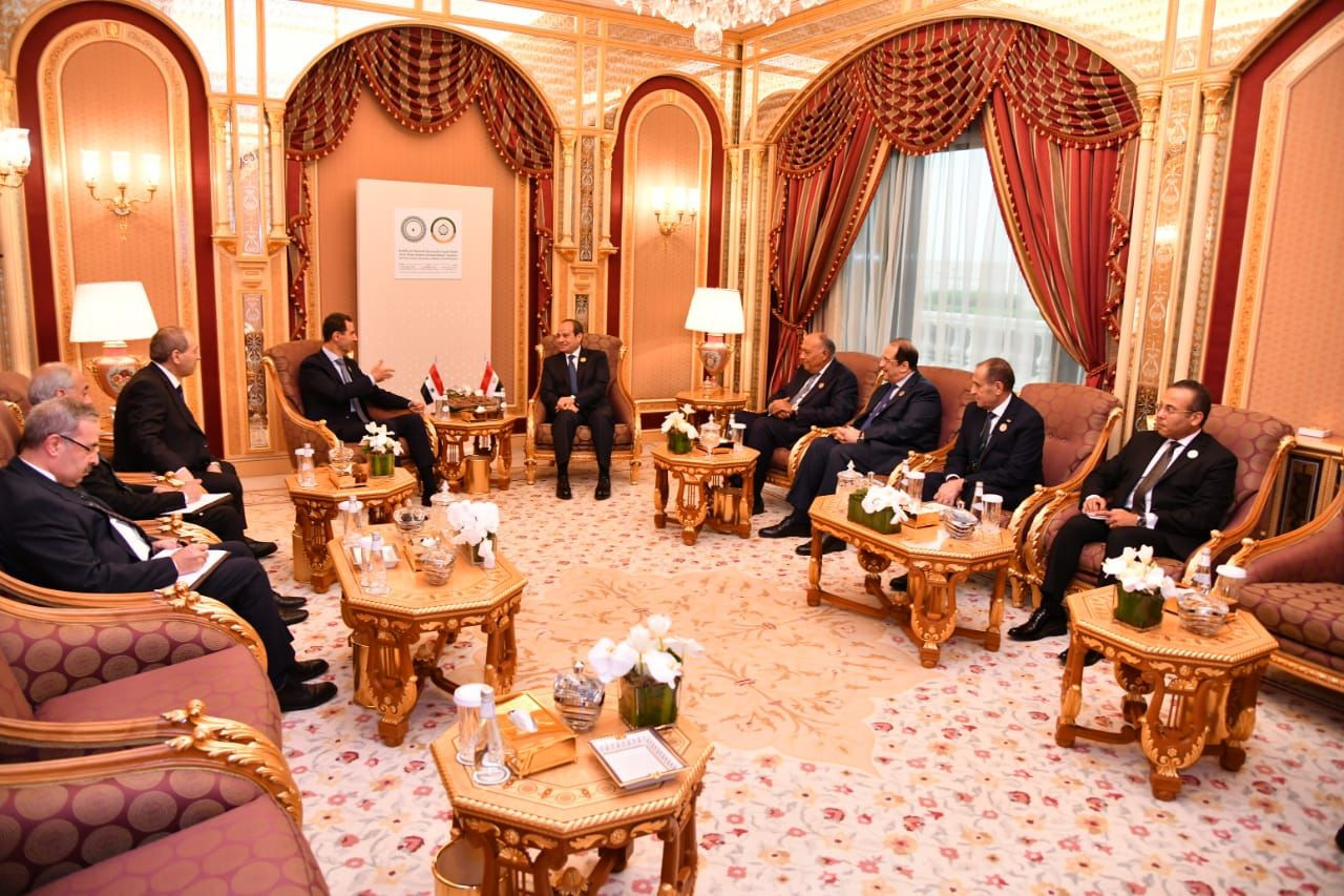 الرئيس السيسي والأسد