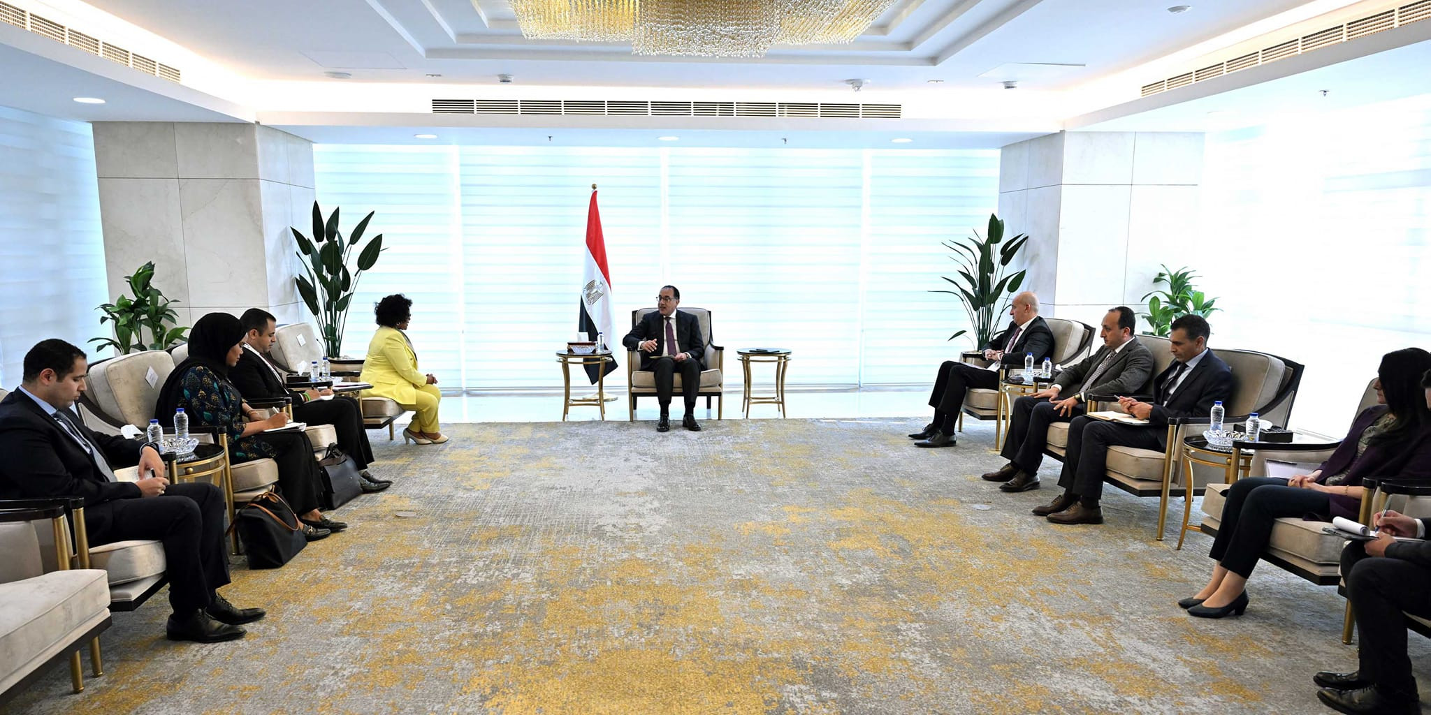 رئيس الوزراء والمديرة التنفيذية لوكالة الاتحاد الأفريقي للتنمية