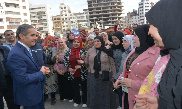 جولات ميدانية لمحافظ الغربية لمتابعة سيرالعملية الانتخابية