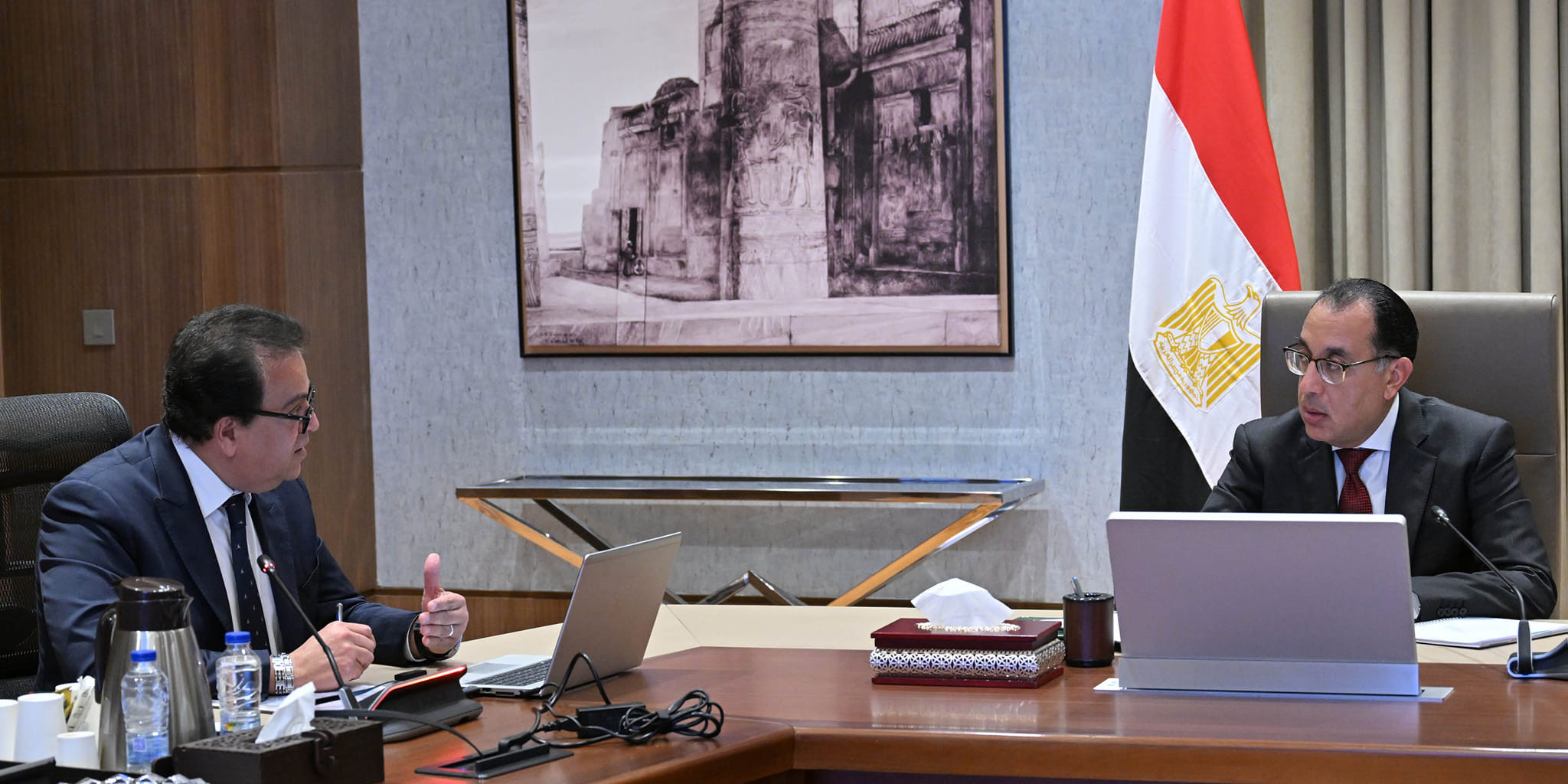 مدبولي ووزير الصحة