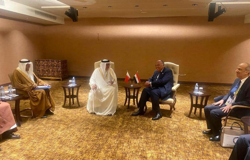 وزير الخارجية ونظيره البحريني