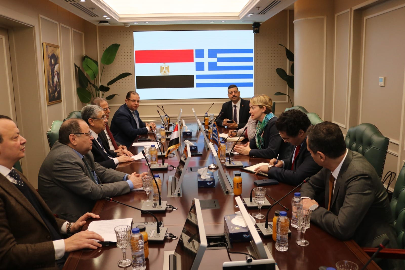 وزير الكهرباء ونائبة وزير الطاقة اليوناني