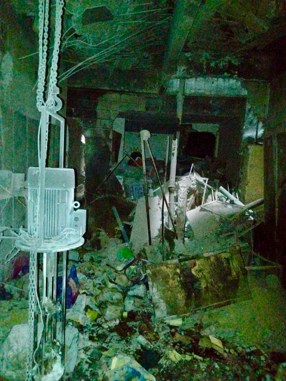 النيابة الإدارية تعاين أثار انفجار عقار 