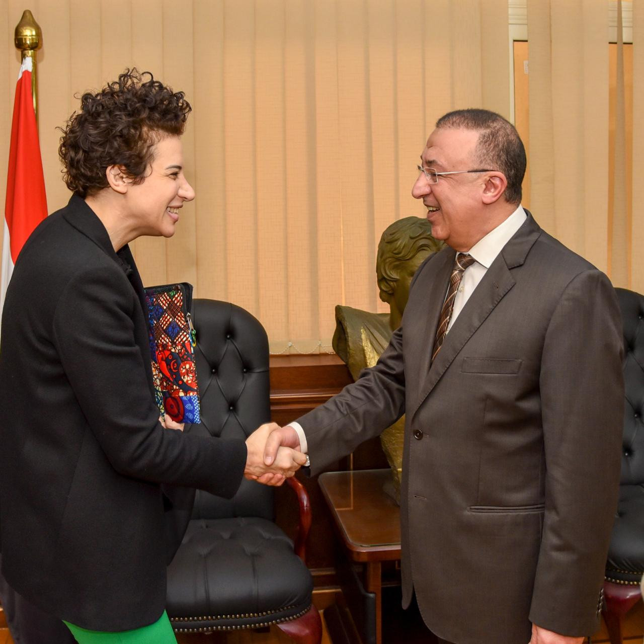 سفيرة قبرص ومحافظ الإسكندرية