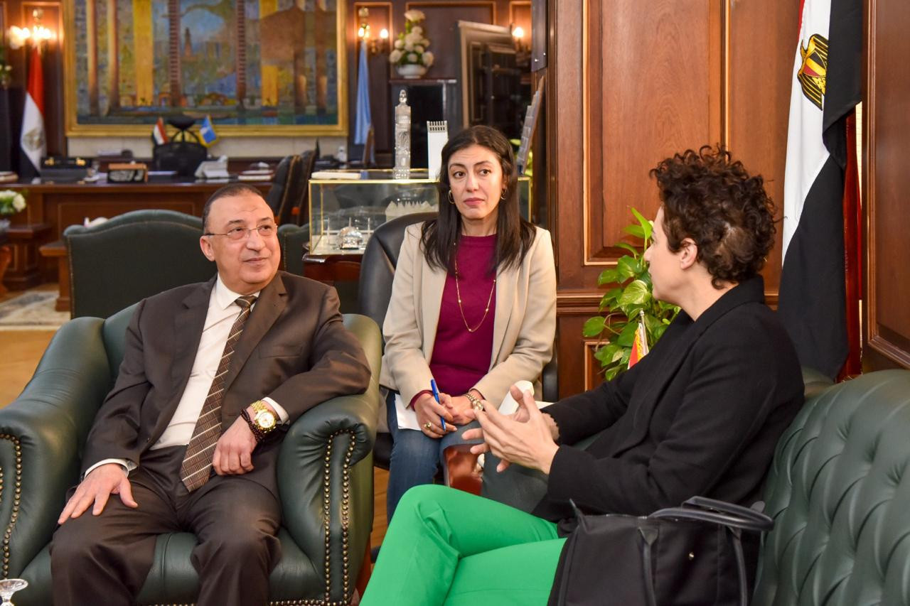 سفيرة قبرص ومحافظ الإسكندرية