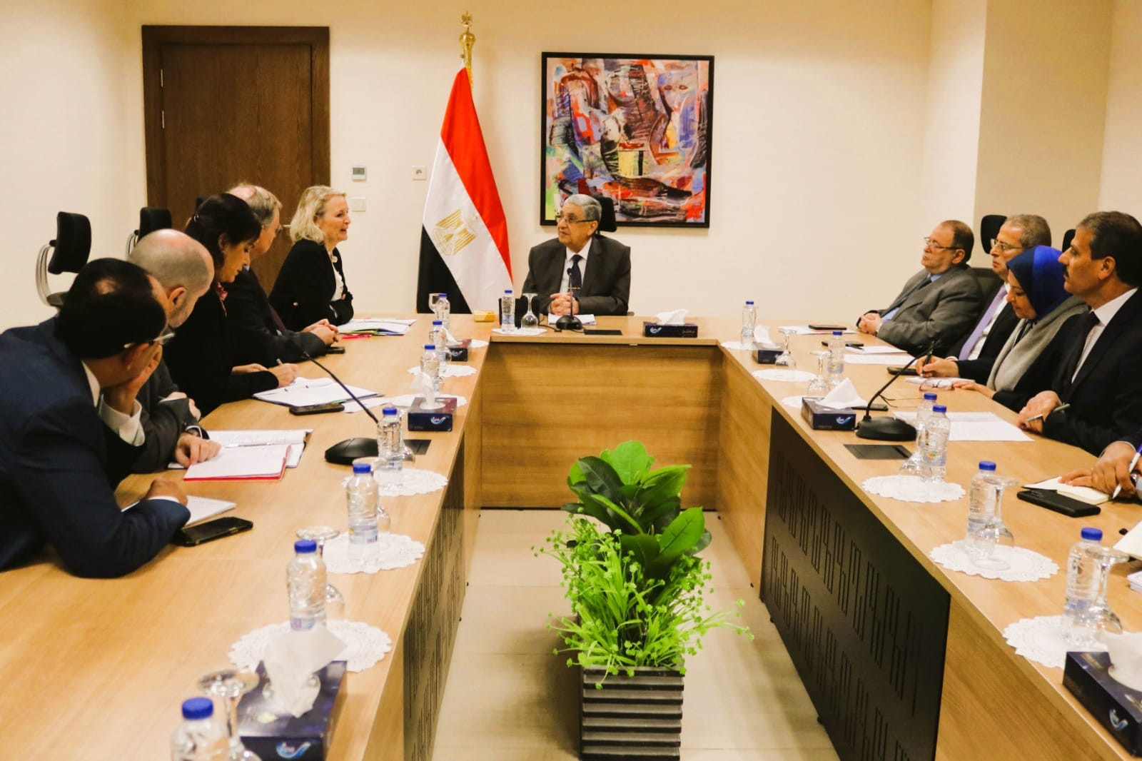 وزير الكهرباء والطاقة المتجددة يستقبل  مفوضة الطاقة الأوروبية