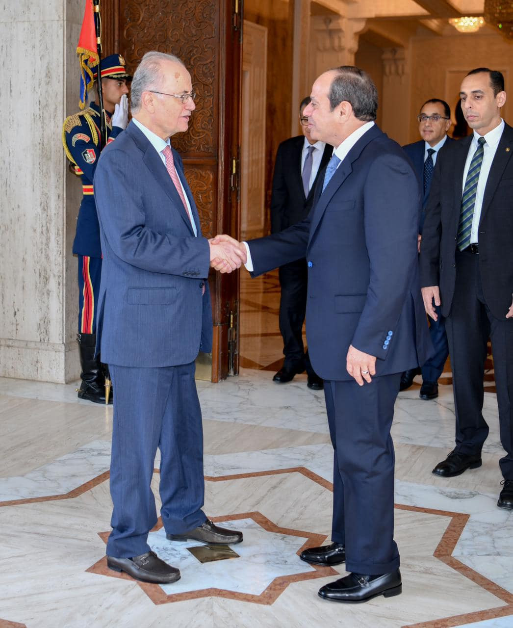 الرئيس السيسي ورئيس الوزراء الفلسطيني