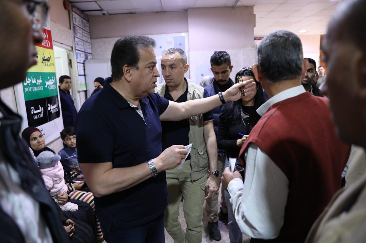 وزير الصحة بمستشفى بركة السبع