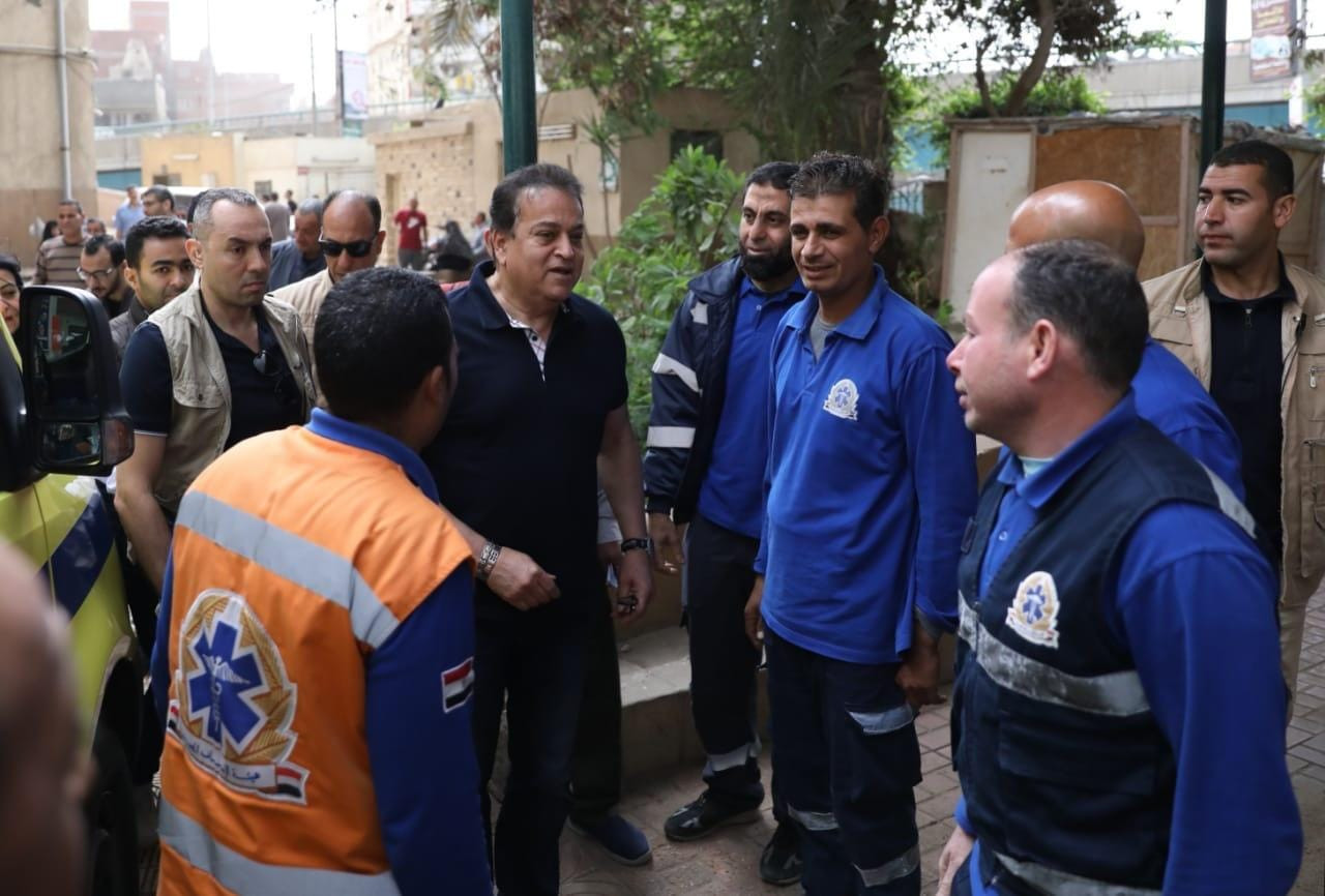 وزير الصحة بمستشفى بركة السبع