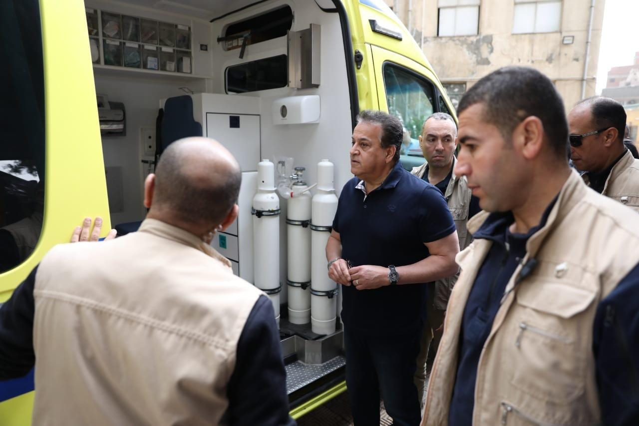 وزير الصحة بمستشفى بركة السبع