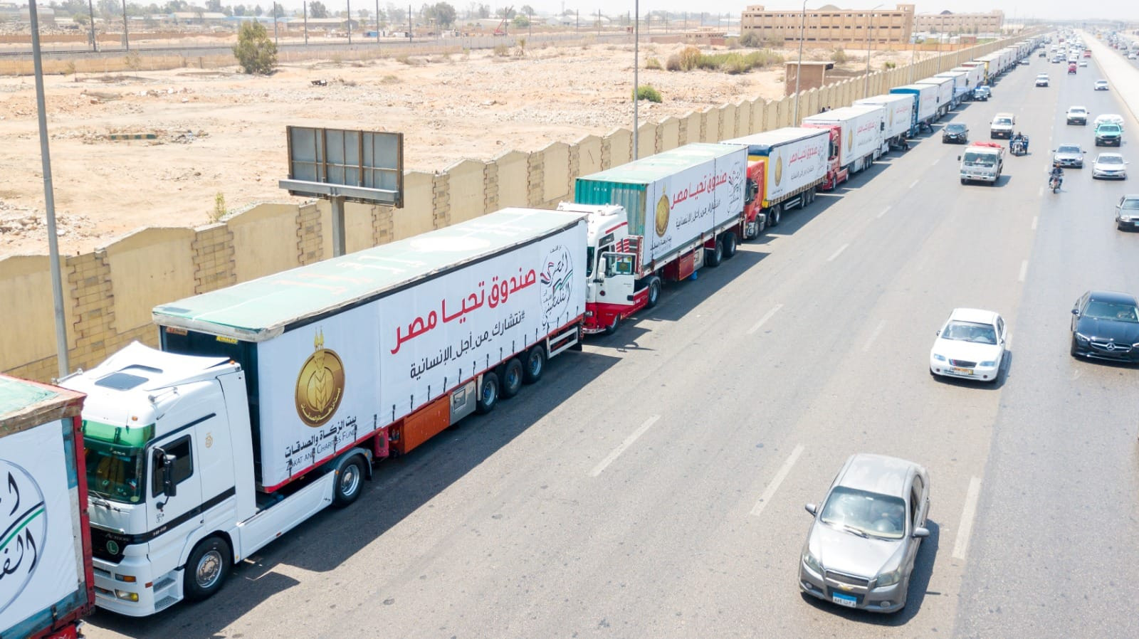 تحيا مصر وقافلة إغاثية لغزة