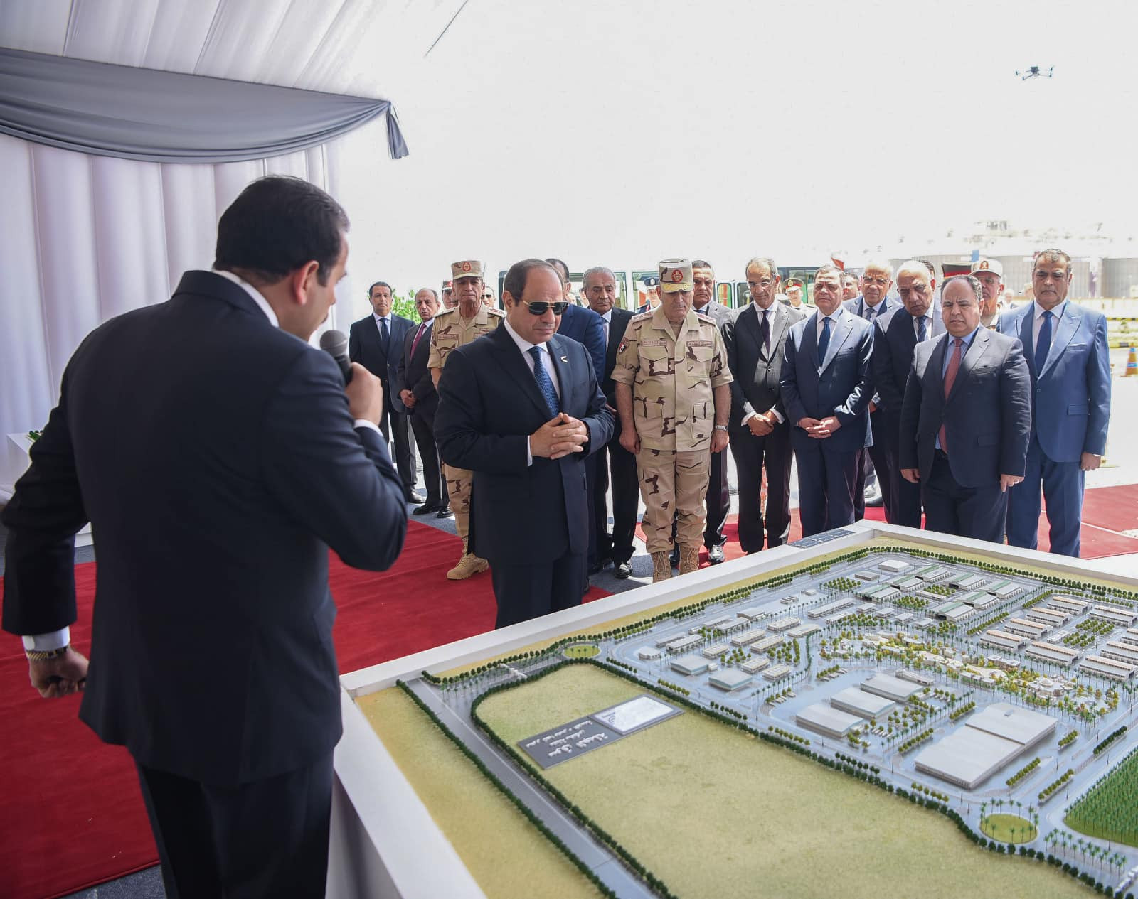 الرئيس السيسي يفتتح مشروع مستقبل مصر
