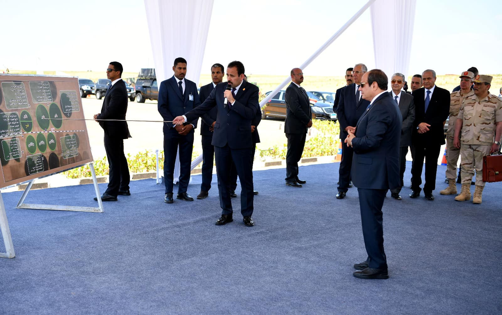 الرئيس السيسي يفتتح مشروع مستقبل مصر