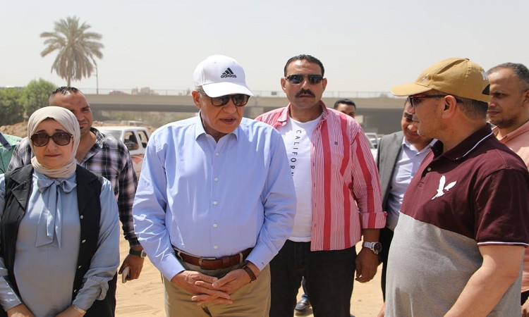 محافظ الجيزة يتفقد نسب التنفيذ بمشروع تطويرطريق المنصورية