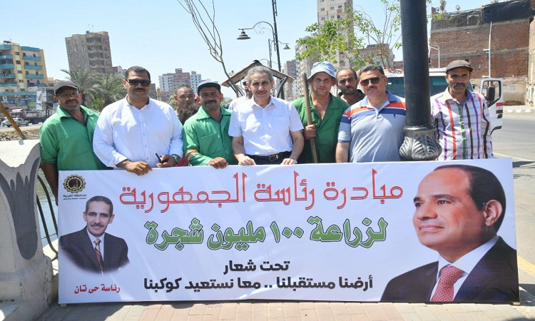 زراعة عدد من الأشجاربحي أول وثان طنطا