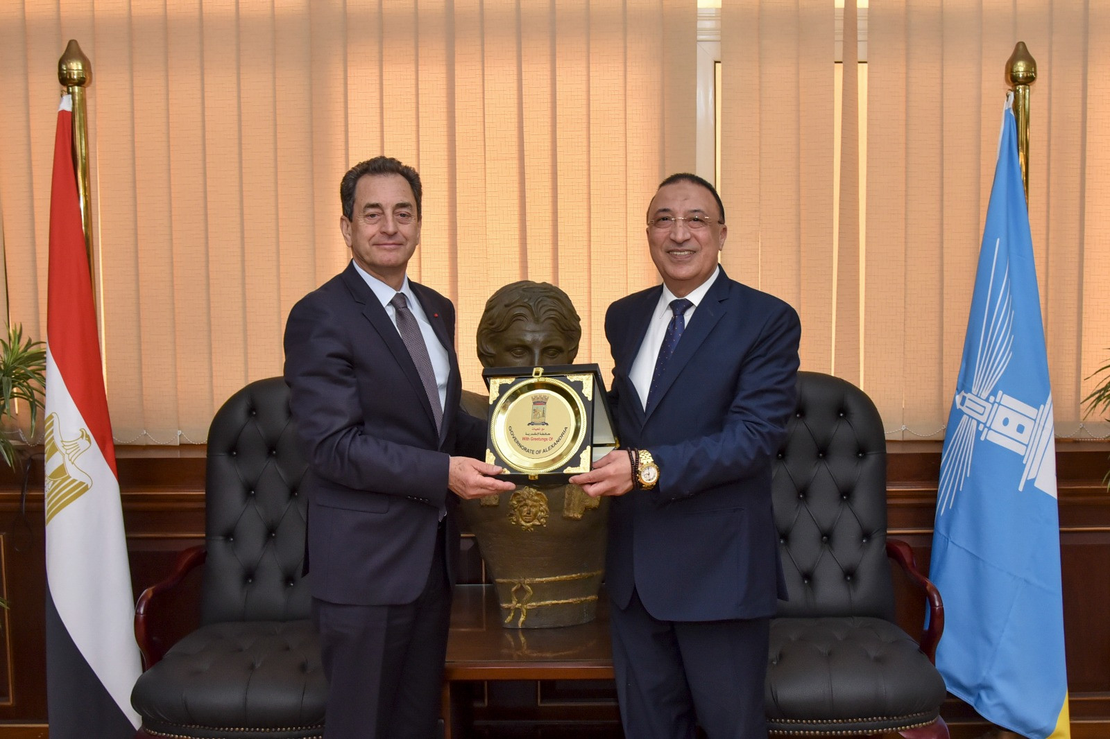 سفير فرنسا ومحافظ الأسكندرية