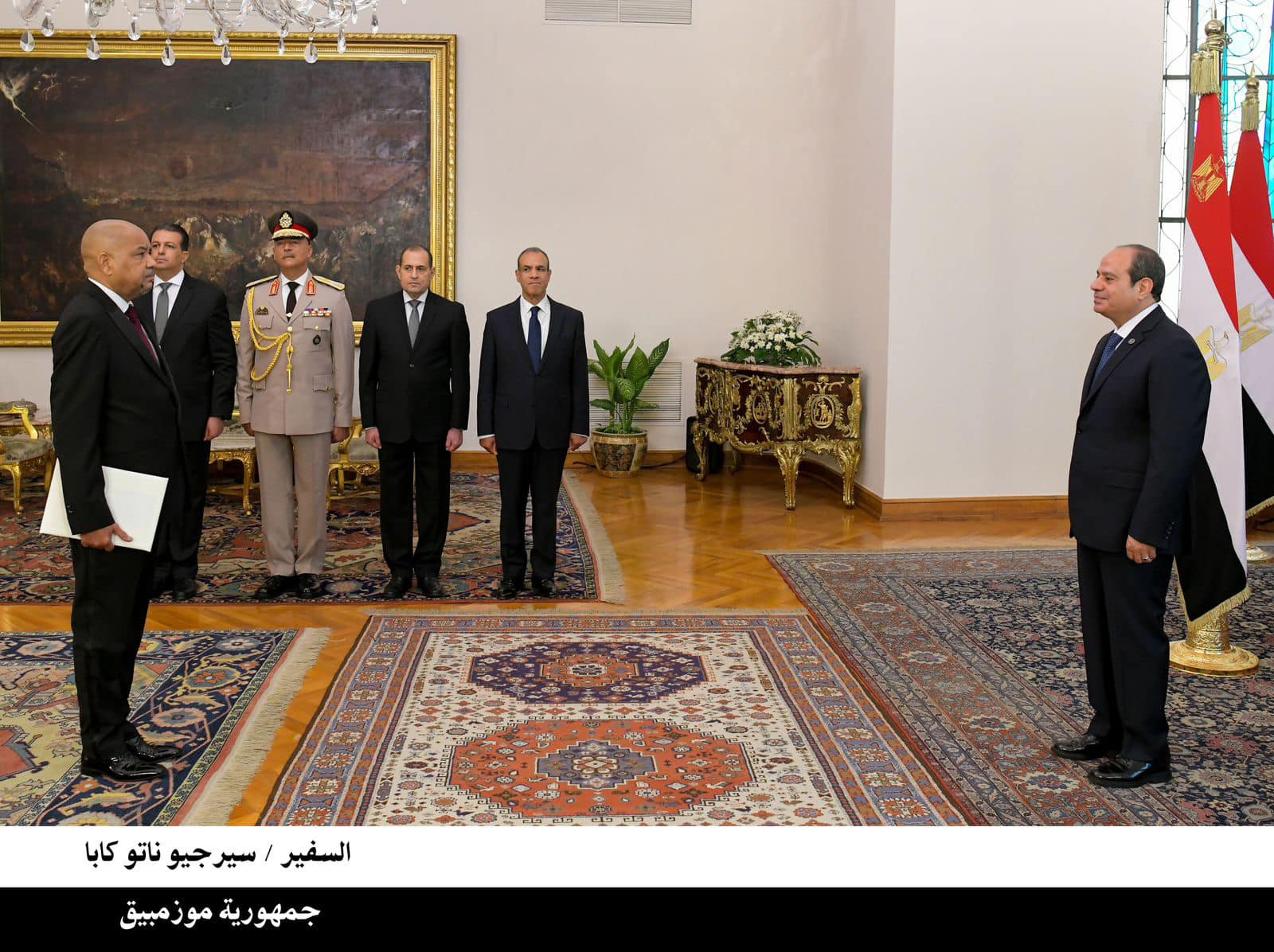 الرئيس السيسي يتسلم أوراق اعتماد 12 سفيرا
