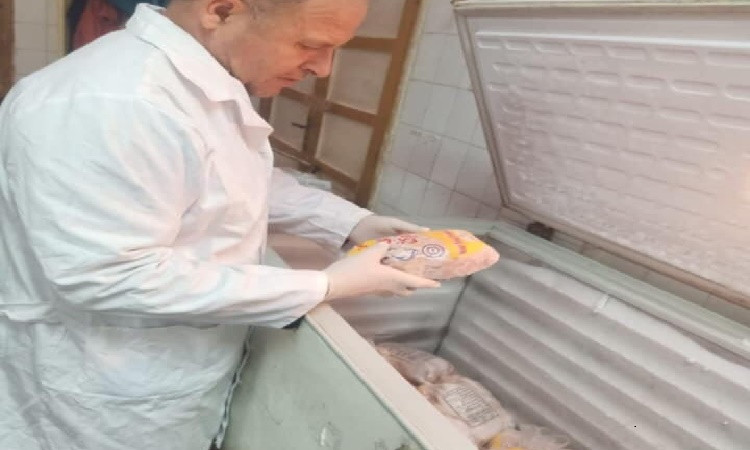 أطنان دواجن غيرصالحة للاستهلاك الآدمي خلال حملات تفتيشية بالغربية