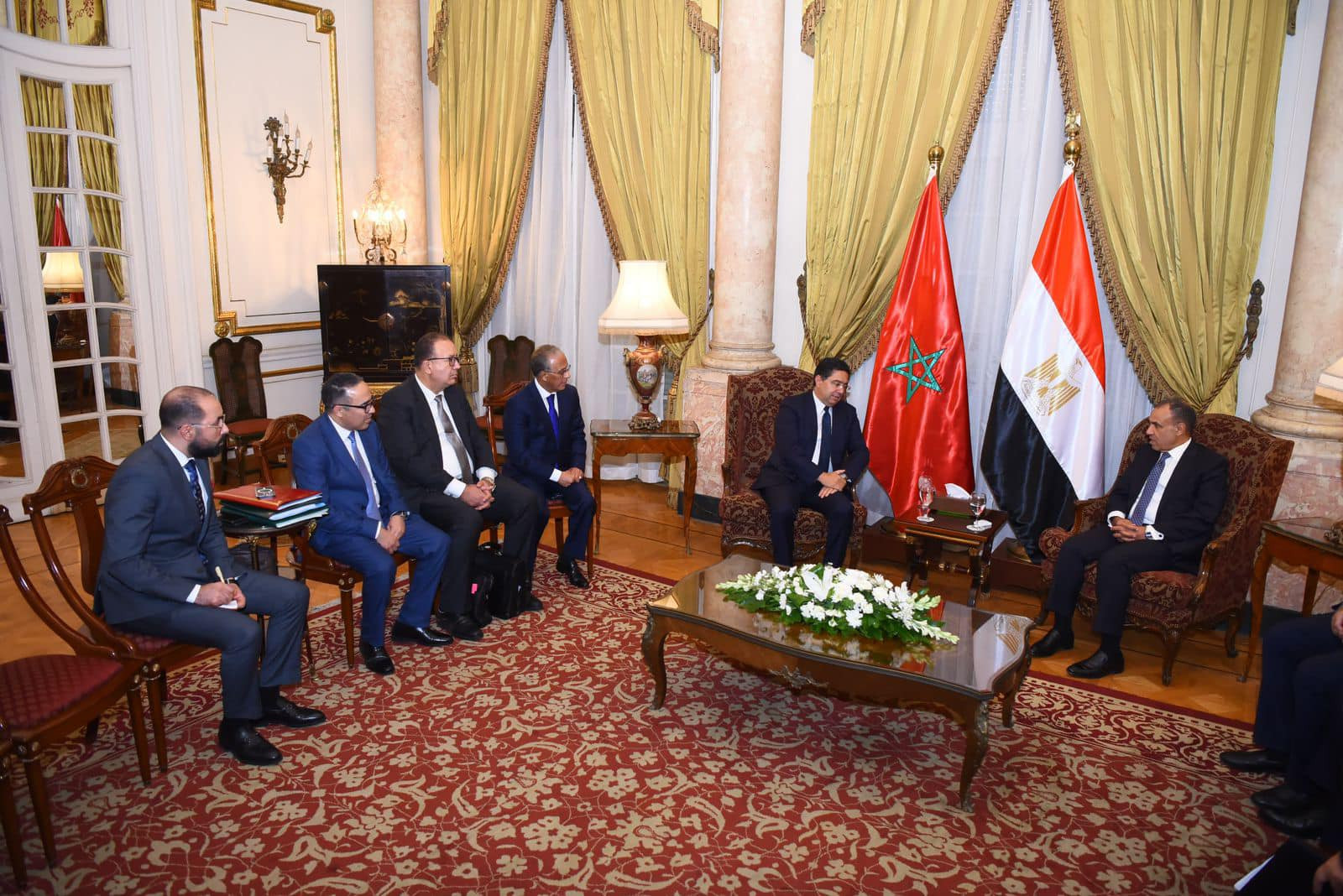 وزير الخارجية ونظيره المغربي