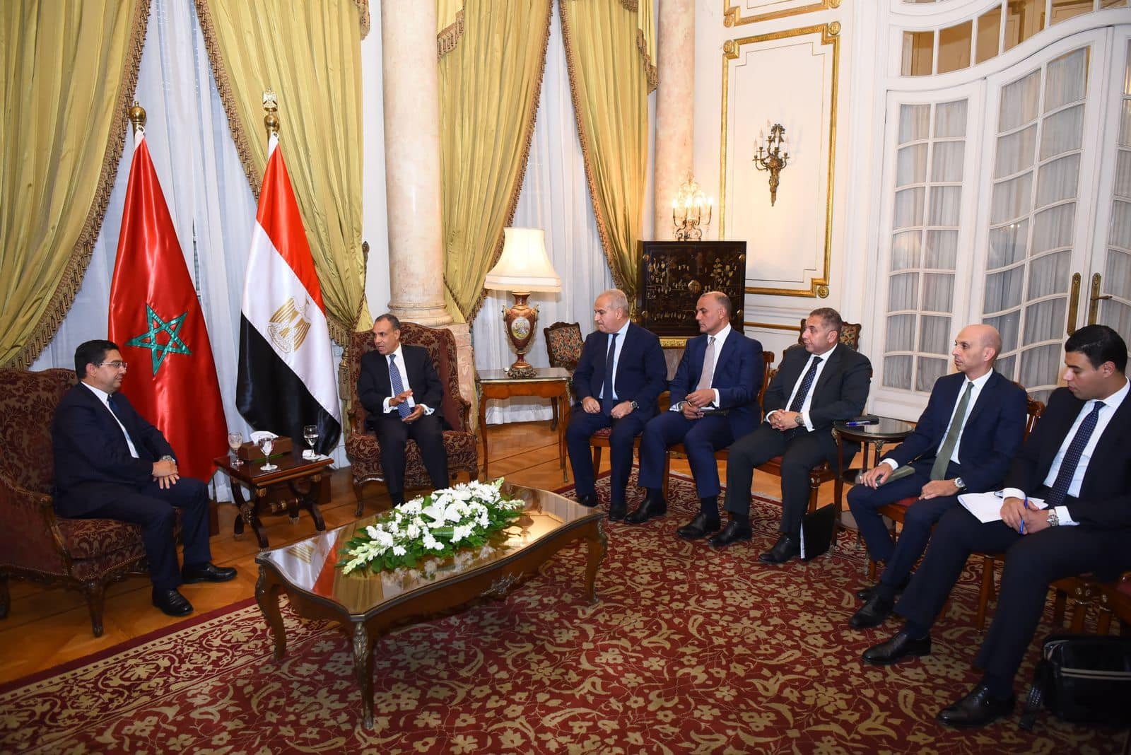 وزير الخارجية ونظيره المغربي