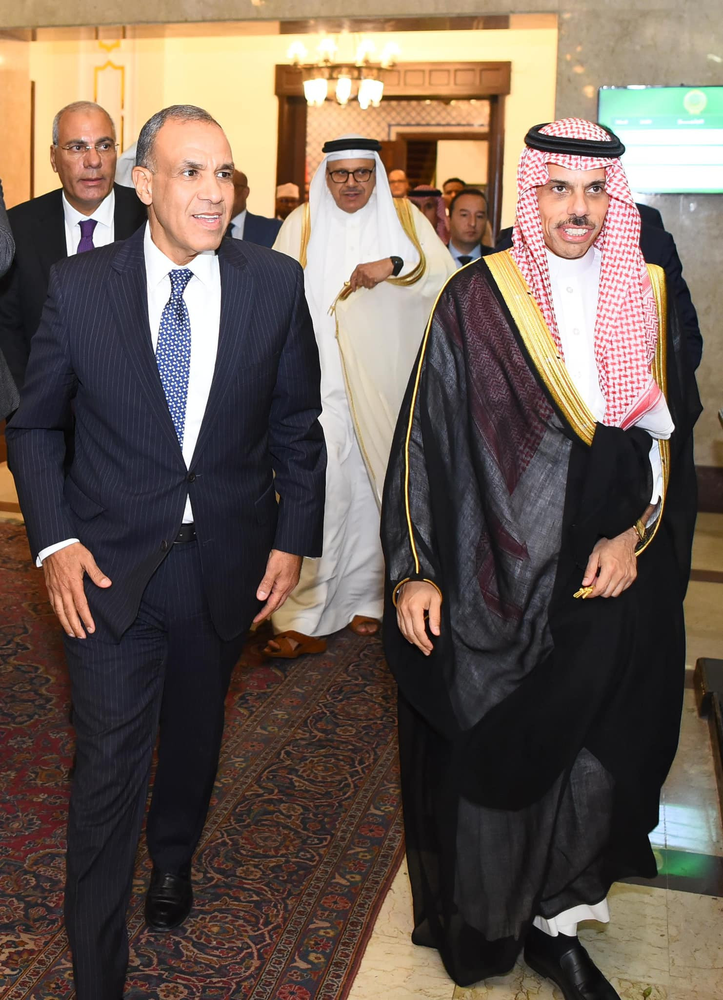 وزير الخارجية ونظيره السعودي