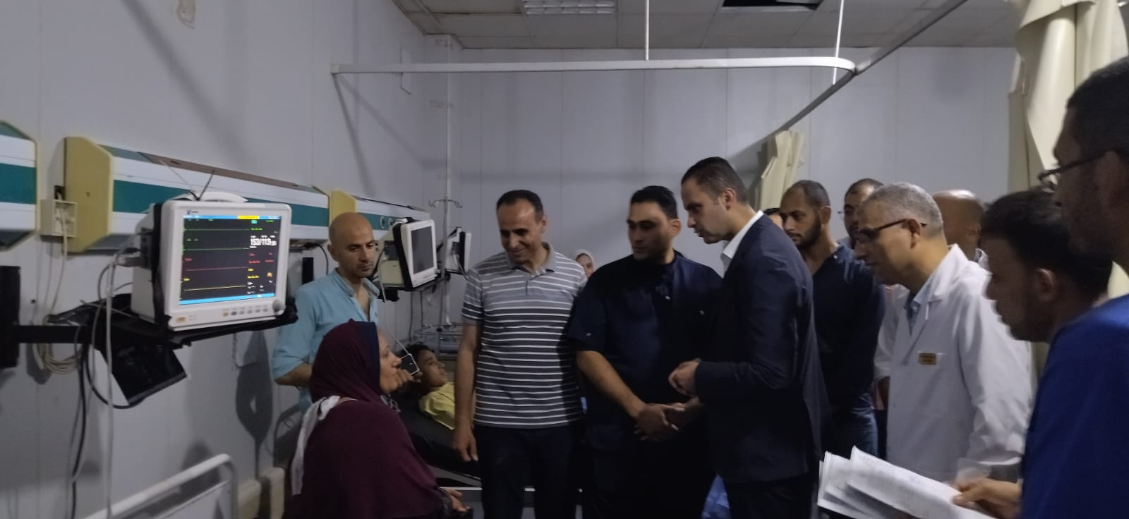 اصابات تصادم القطارين