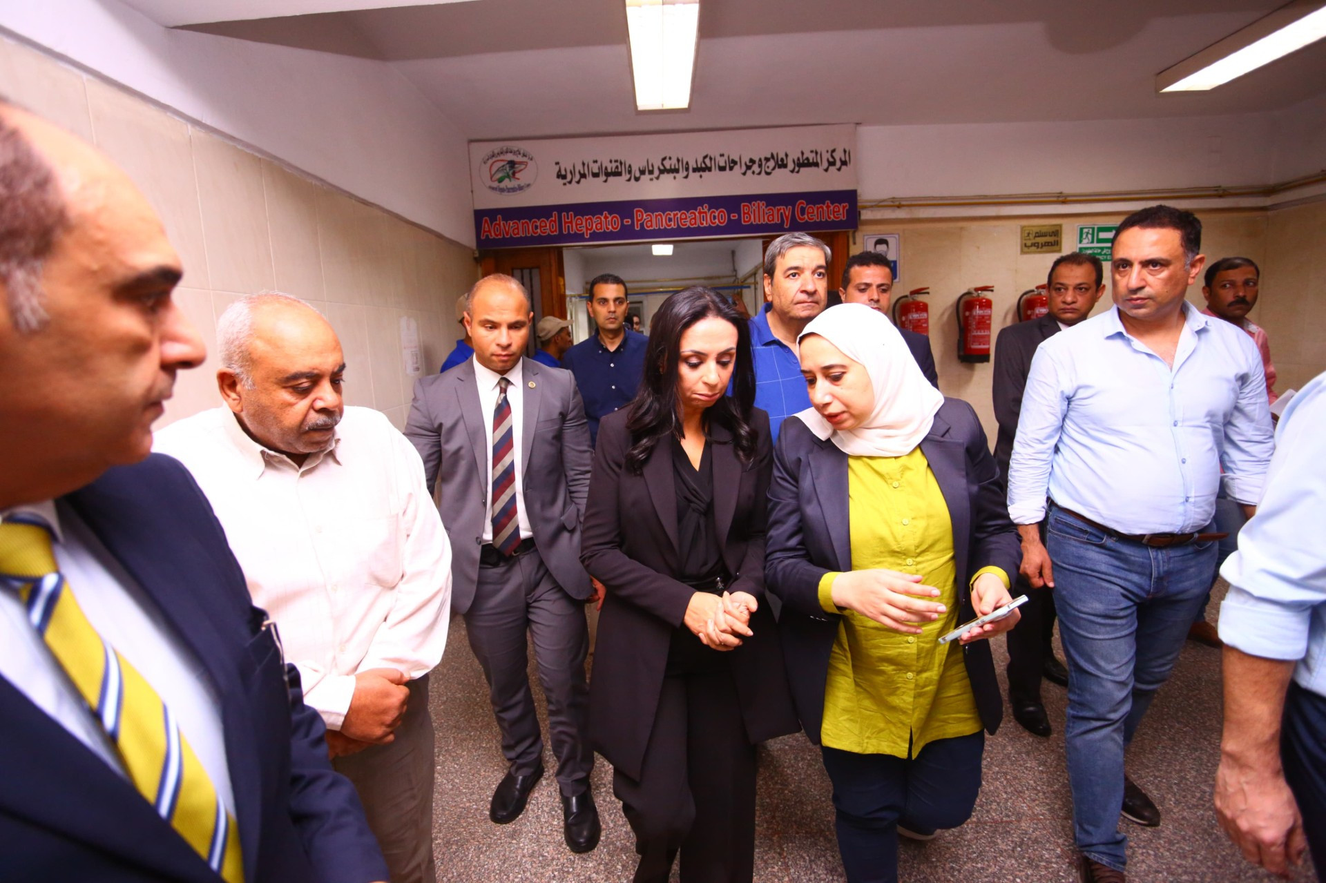 وزيرة التضامن تزور مصابي حادث القطار